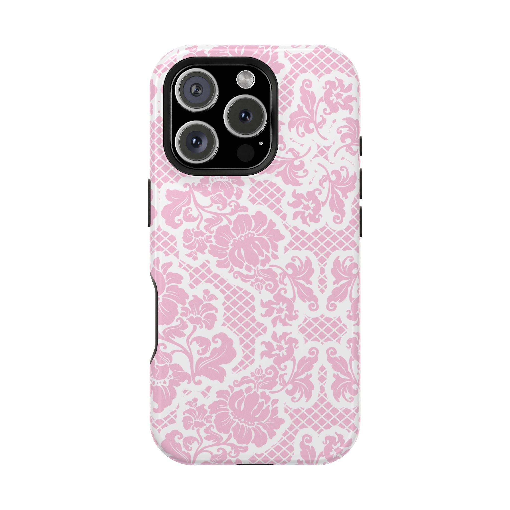 Customizable: Pink Lace Inspired Elegantly Chic Impact-Resistant Case