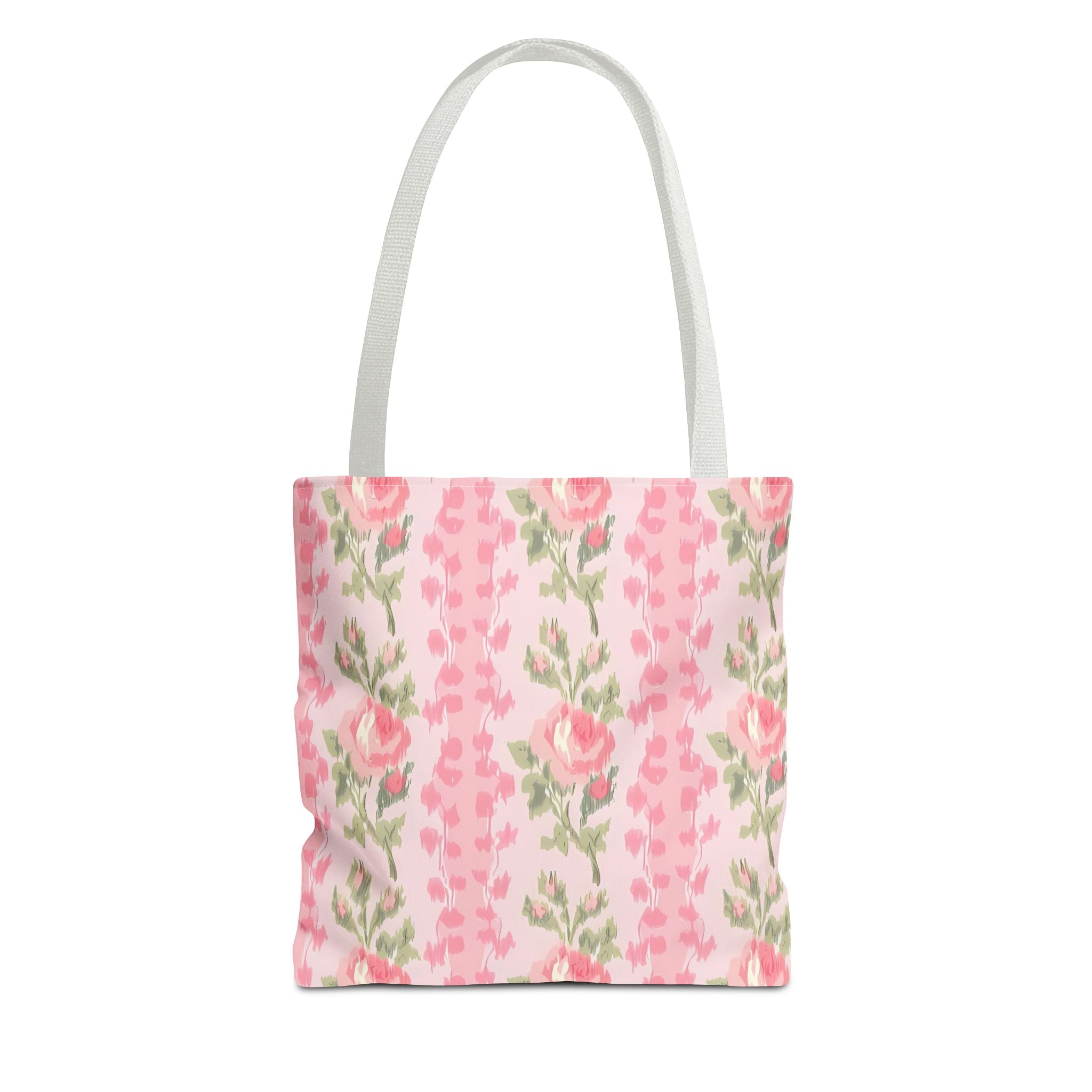 Customizable Elegant Pink Floral Tote