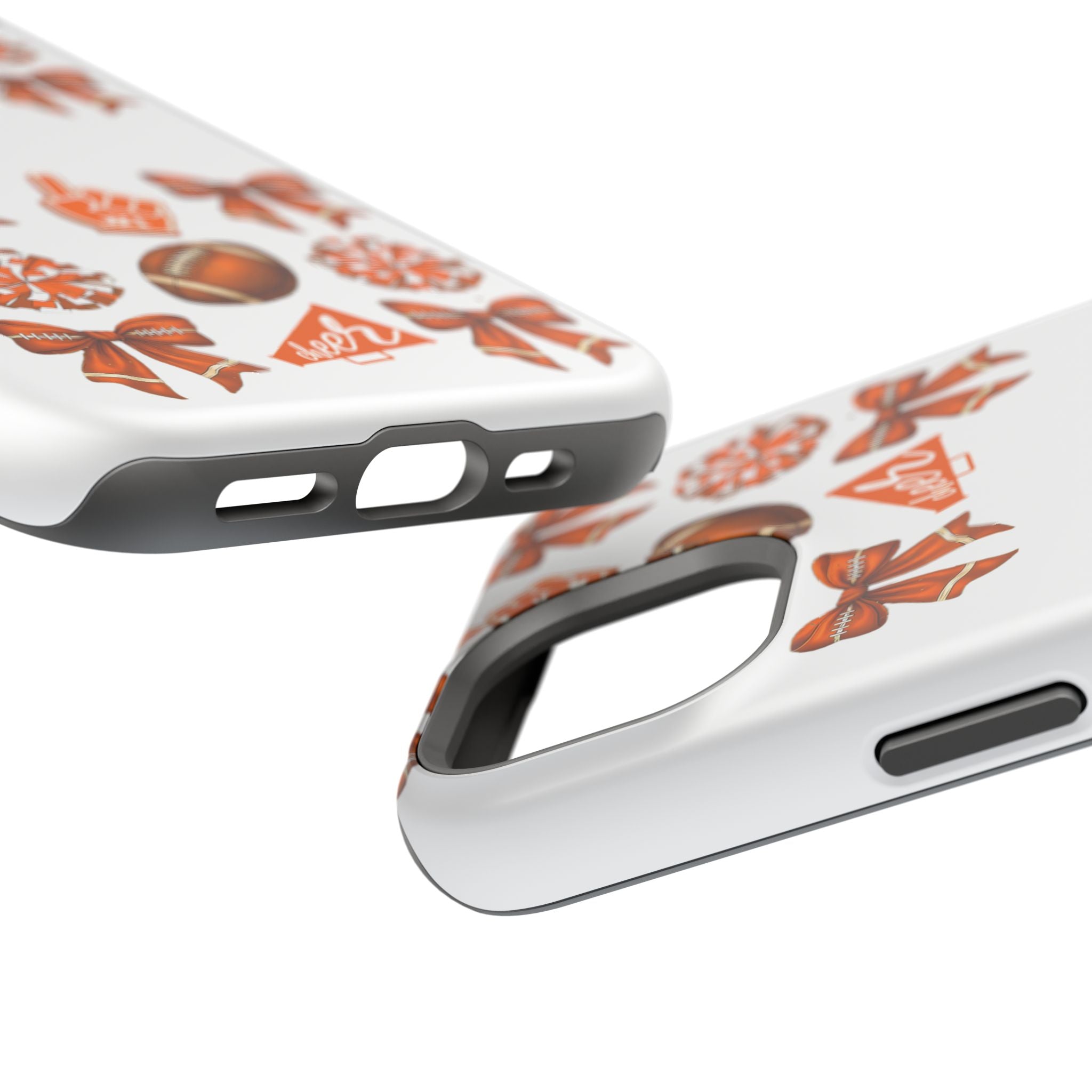 Customizable Orange-Themed Football Team Spirit Phone Case - Cheerful Accessories for Game Day, Unique Design for Fans, Sports Gift, Fall Celebrations, Team Pride