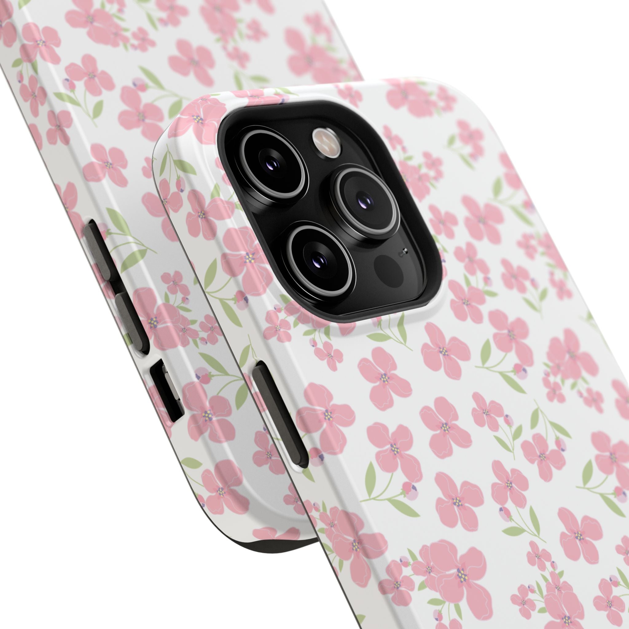 Customizable: Floral Impact-Resistant Phone Case