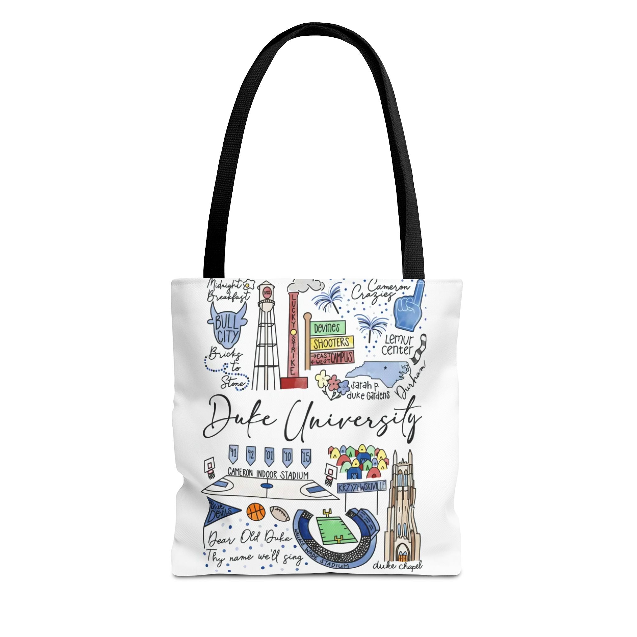 Duke University Tote Bag, College Spirit Bag, Campus Life Accessory, School Pride Gift, Eco-Friendly Shopping Bag