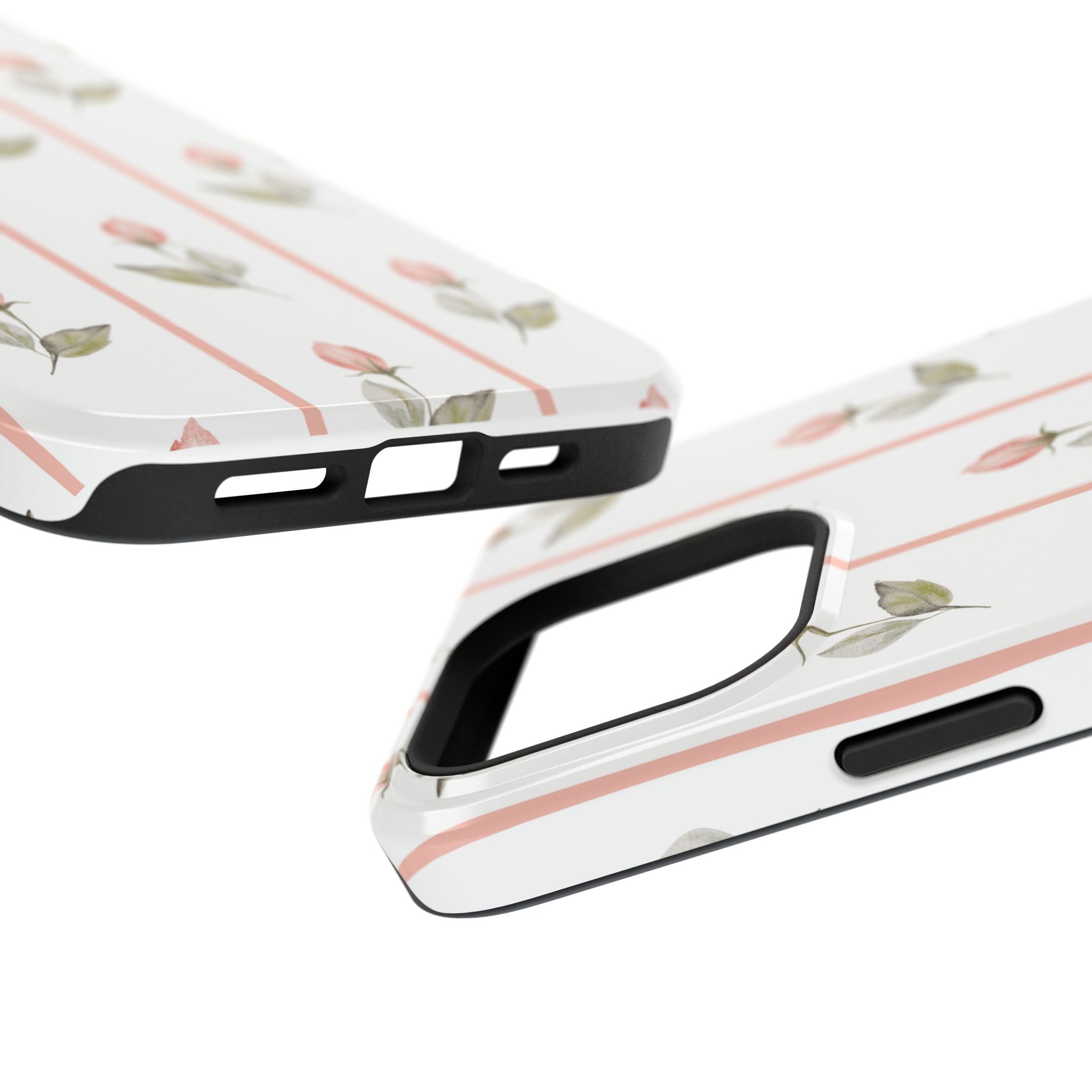 Customizable: Floral Impact-Resistant Phone Case, Chic Phone Cover