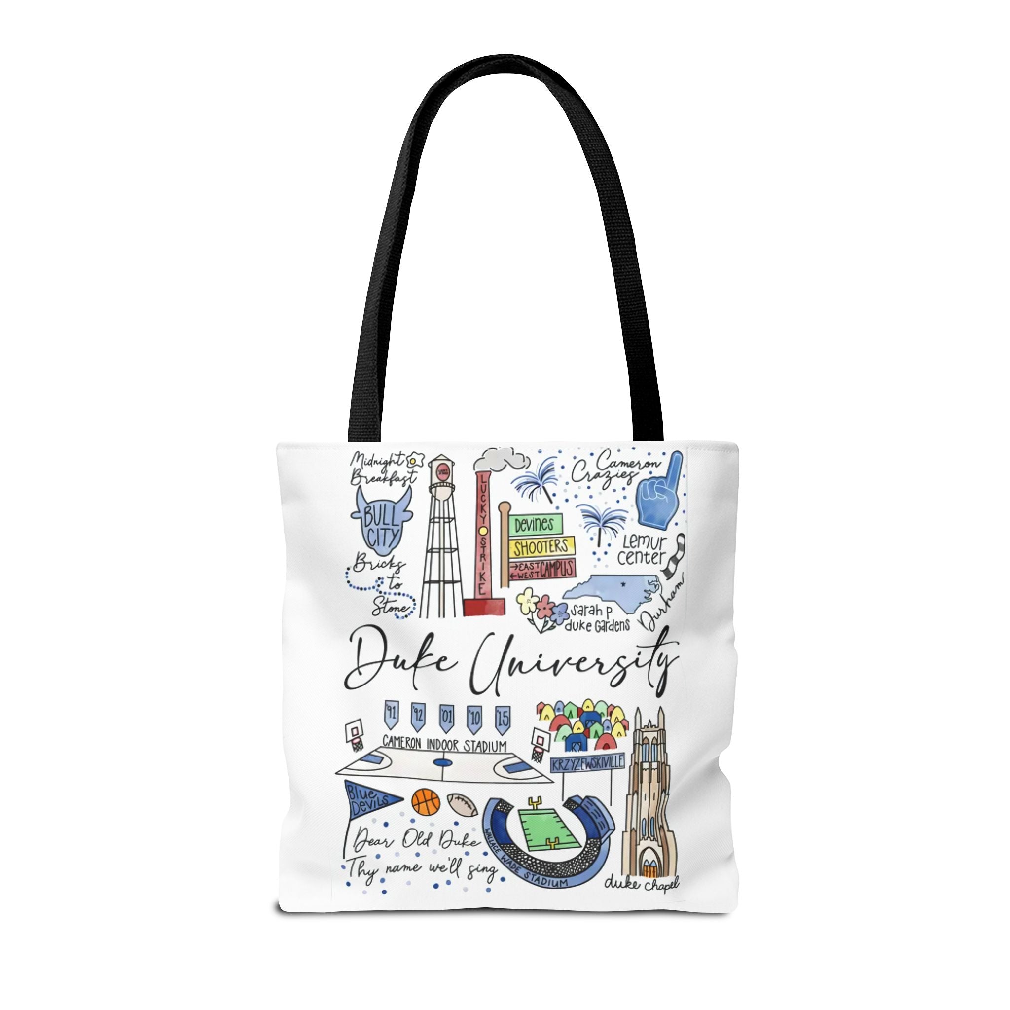 Duke University Tote Bag, College Spirit Bag, Campus Life Accessory, School Pride Gift, Eco-Friendly Shopping Bag