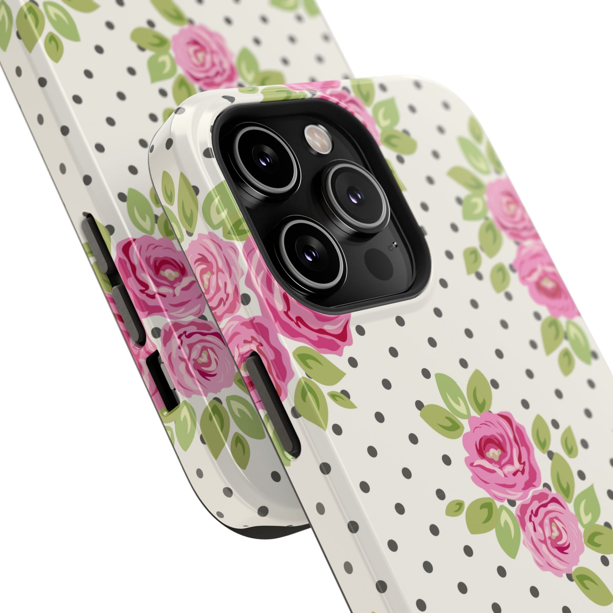 Customizable: Floral Polka Dot Phone Case