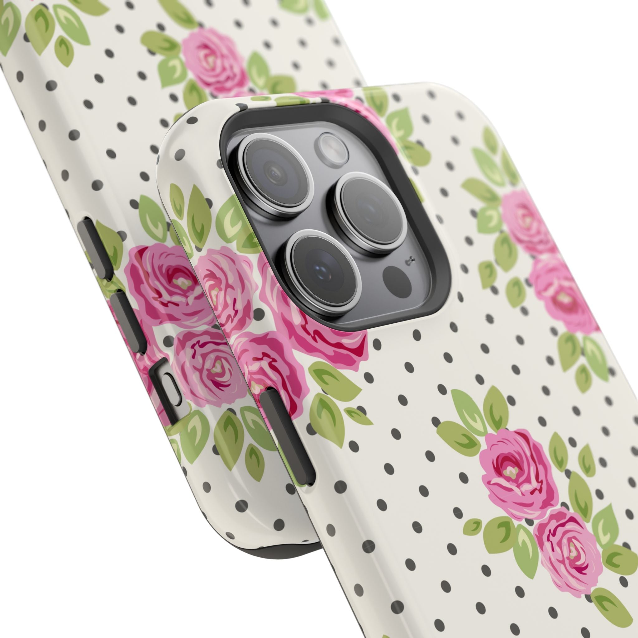 Customizable: Floral Polka Dot Phone Case