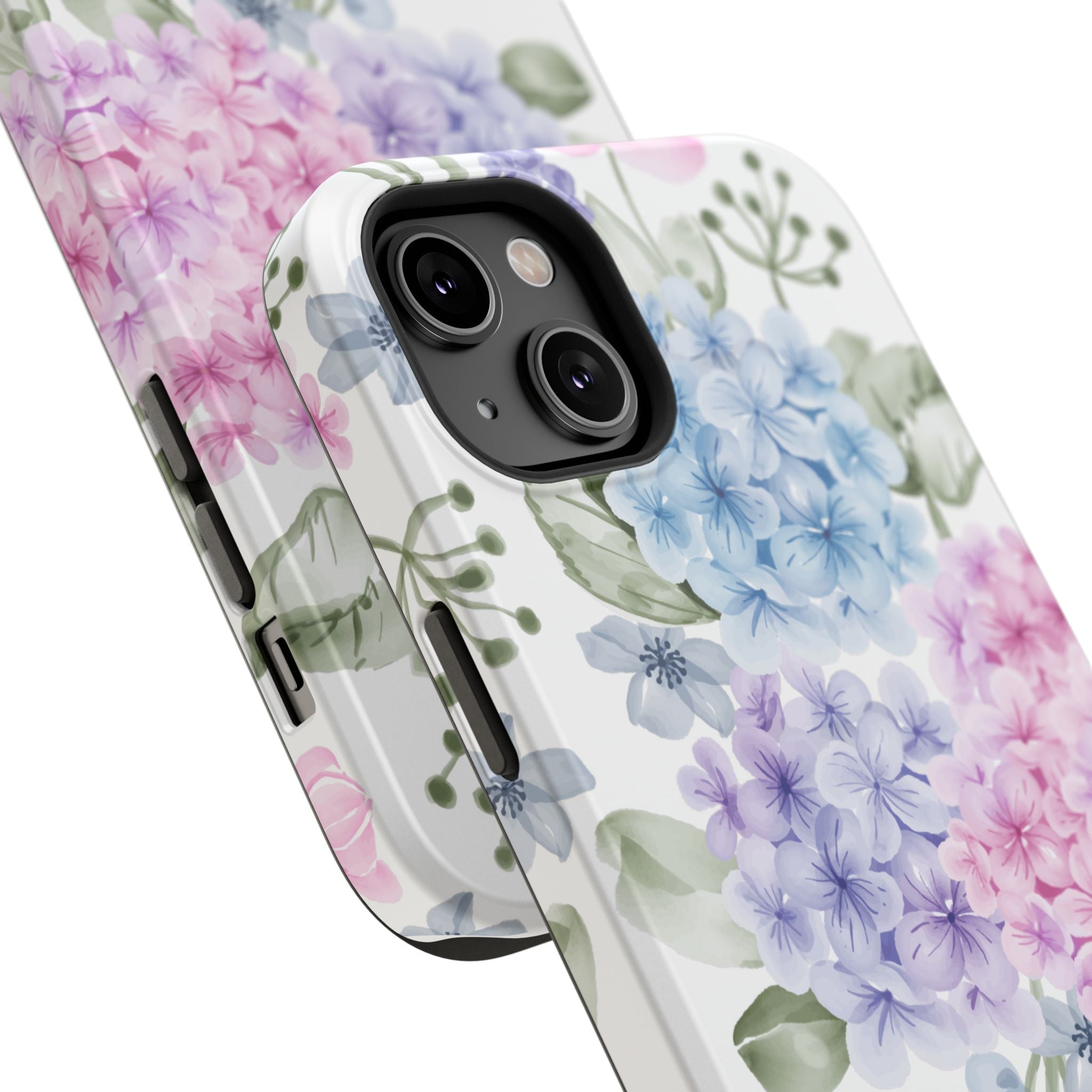 Customizable: Floral Hydrangea Impact-Resistant Phone Case
