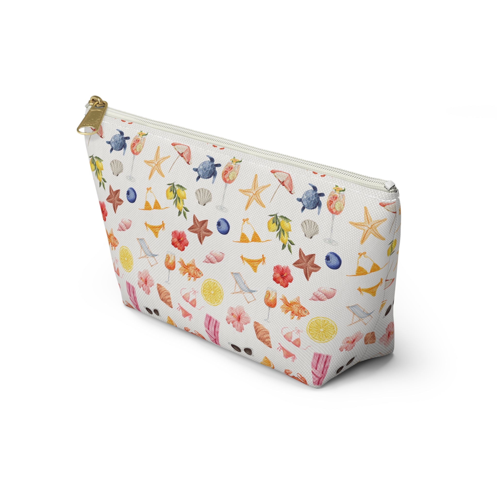Customizable Beach-Themed Accessory/Makeup Pouch