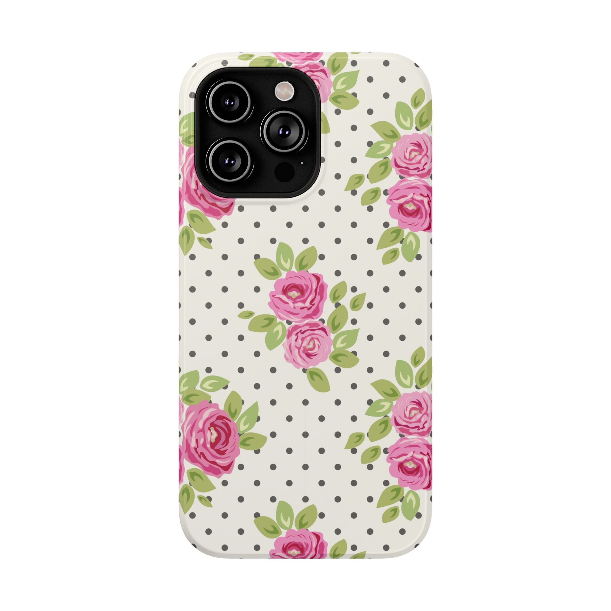 Customizable: Floral Polka Dot Phone Case