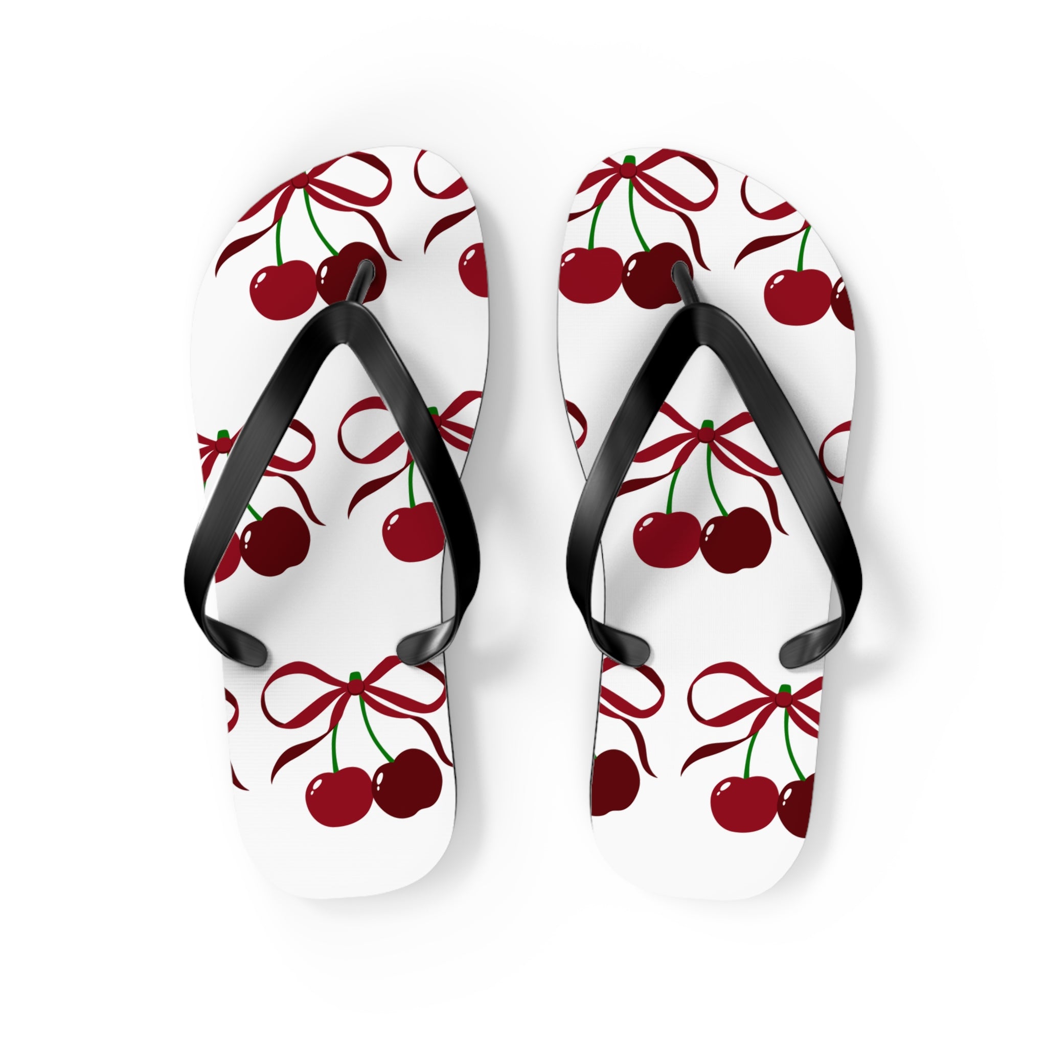 Customizable: Cherry Blossom Flip Flops, Tropical Beach Sandals, Summer Footwear, Perfect for Vacation, Gift for Her, Cute Pool Slides