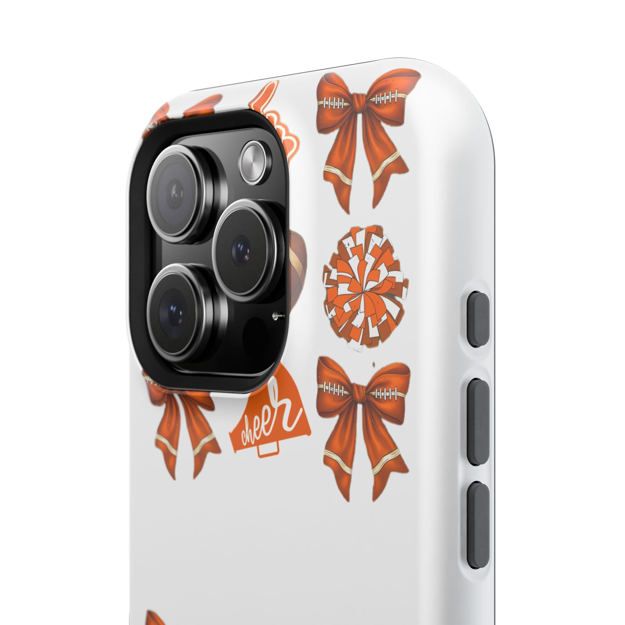 Customizable Orange-Themed Football Team Spirit Phone Case - Cheerful Accessories for Game Day, Unique Design for Fans, Sports Gift, Fall Celebrations, Team Pride