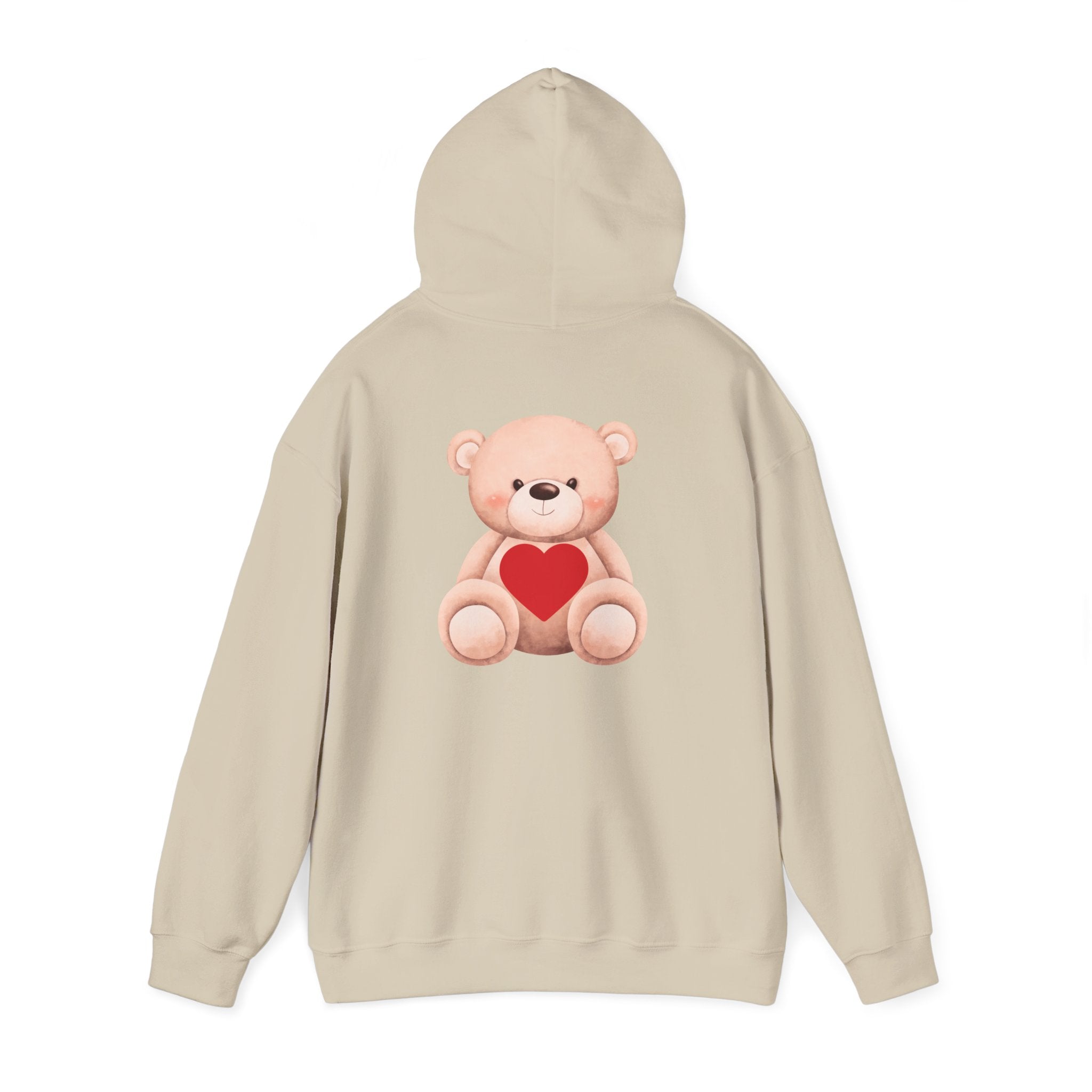 Customizable: Bear Heart Hoodie - Personalizable School Spirit Apparel