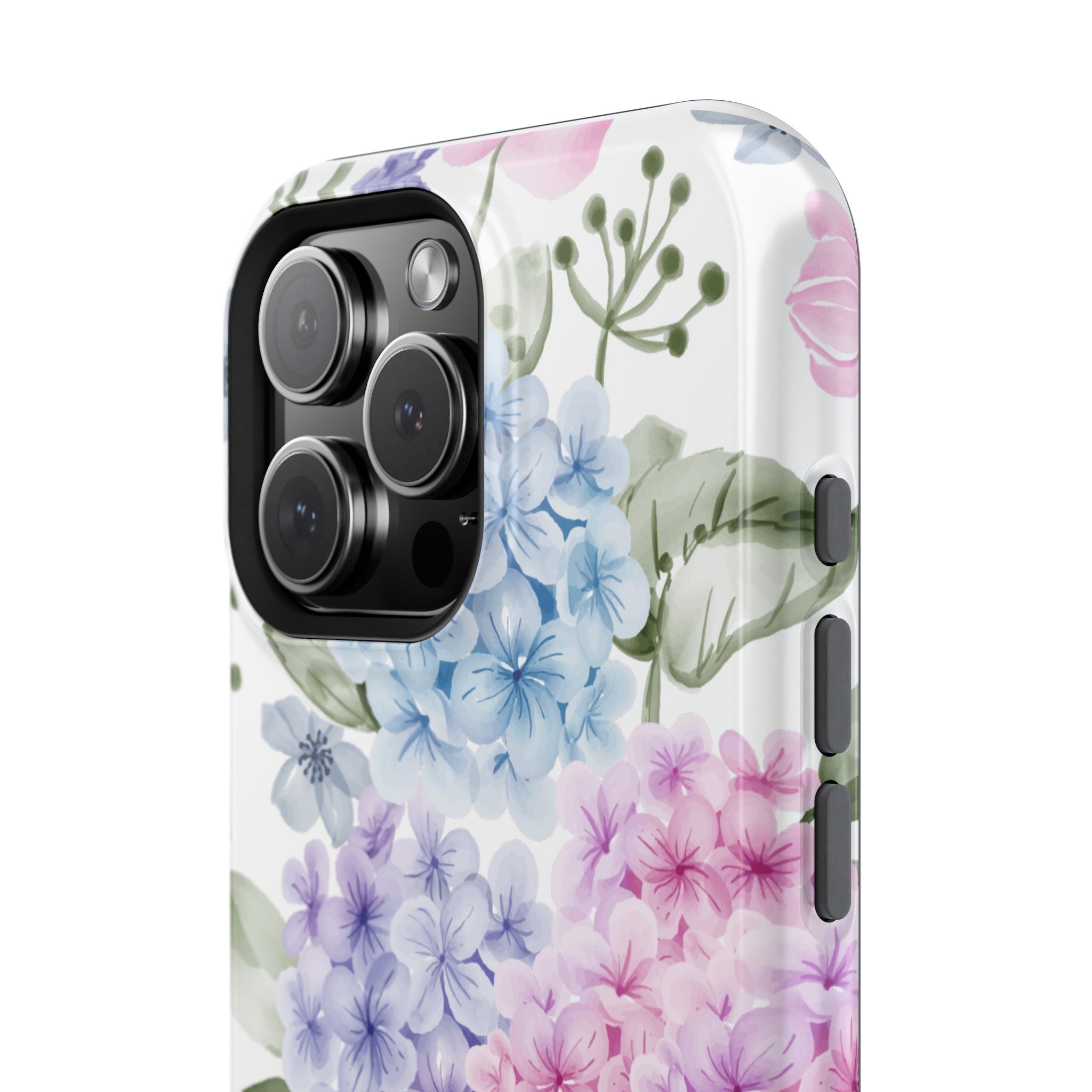 Customizable: Floral Hydrangea Impact-Resistant Phone Case