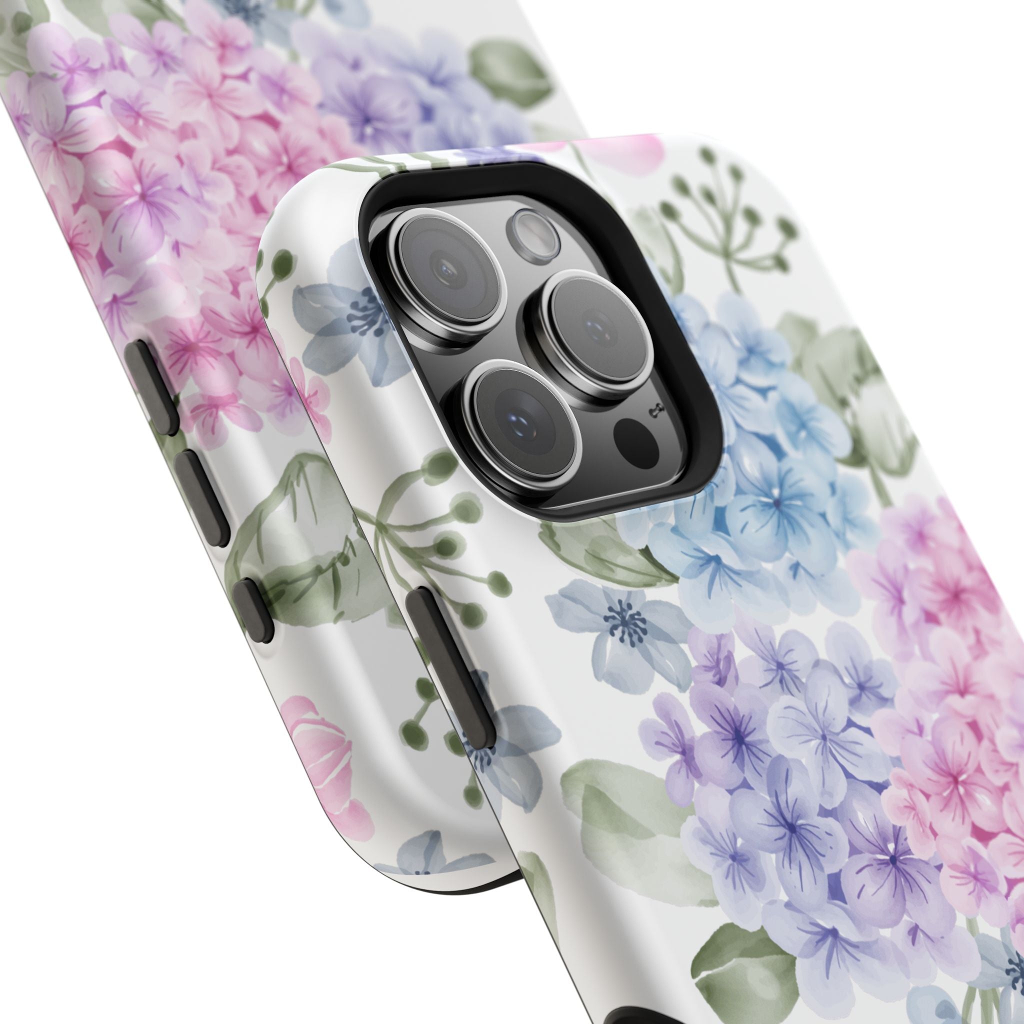 Customizable: Floral Hydrangea Impact-Resistant Phone Case