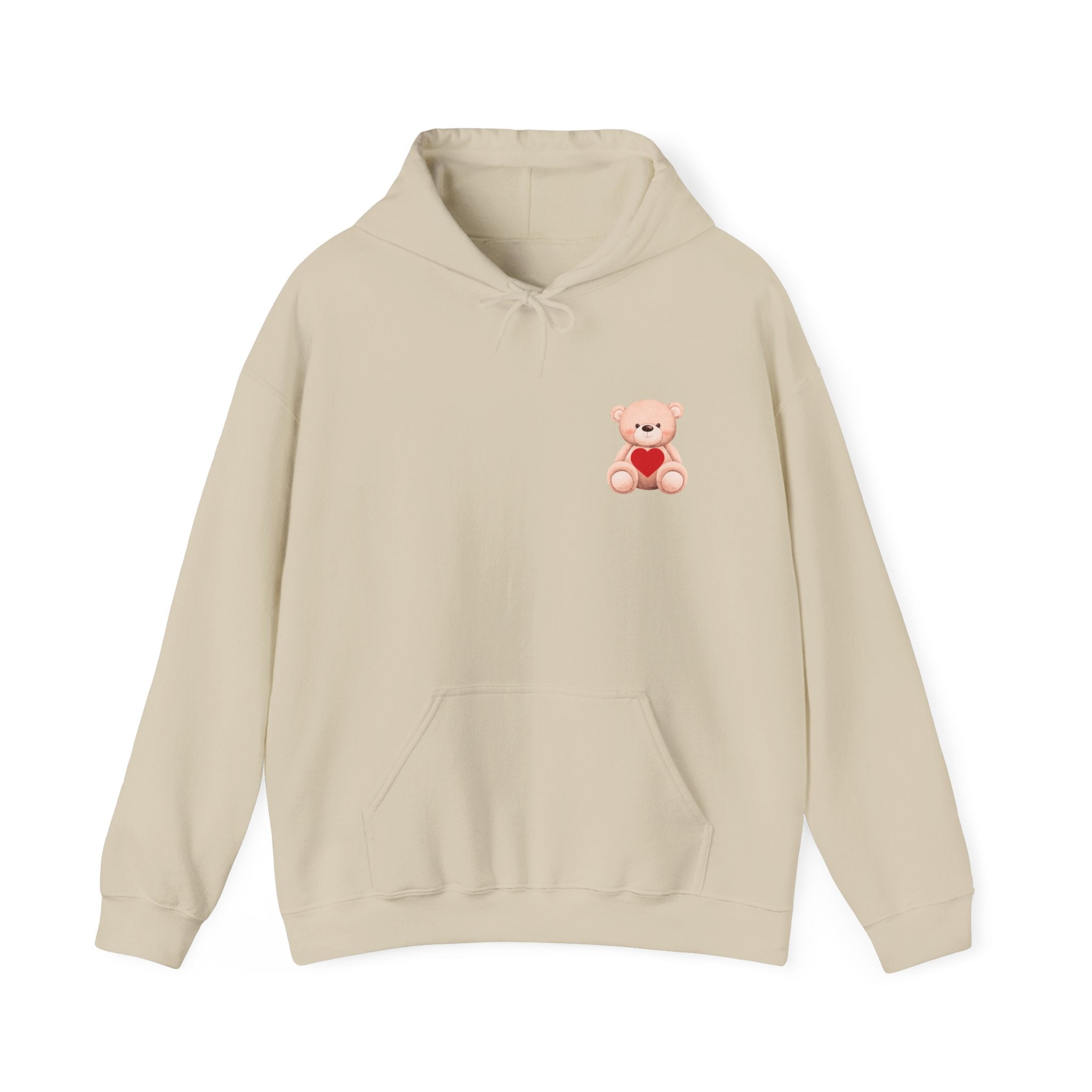 Customizable: Bear Heart Hoodie - Personalizable School Spirit Apparel