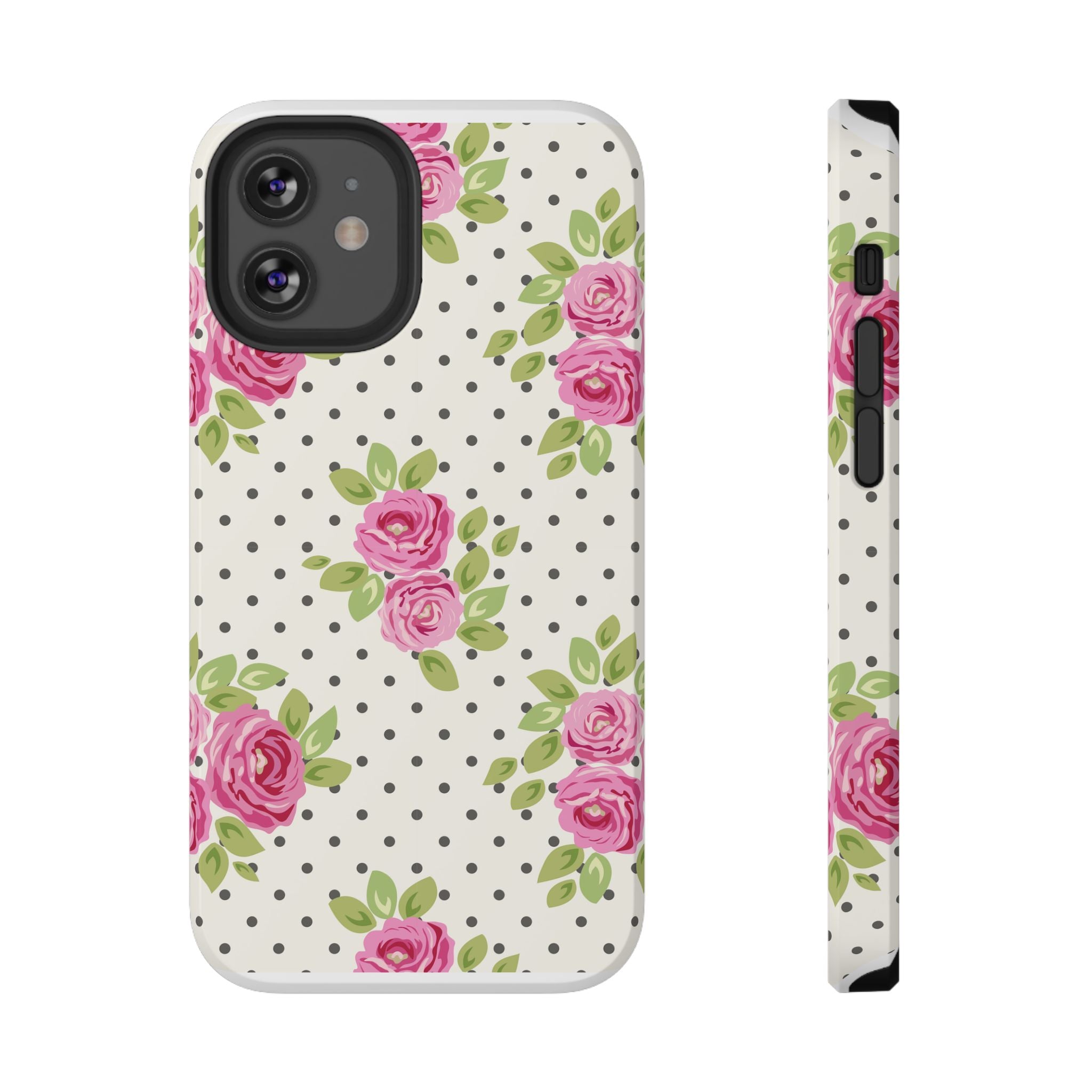 Customizable: Floral Polka Dot Phone Case