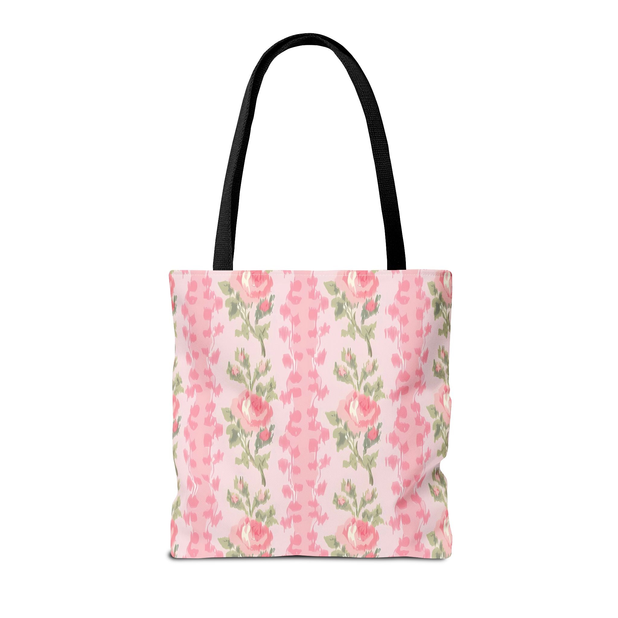 Customizable Elegant Pink Floral Tote