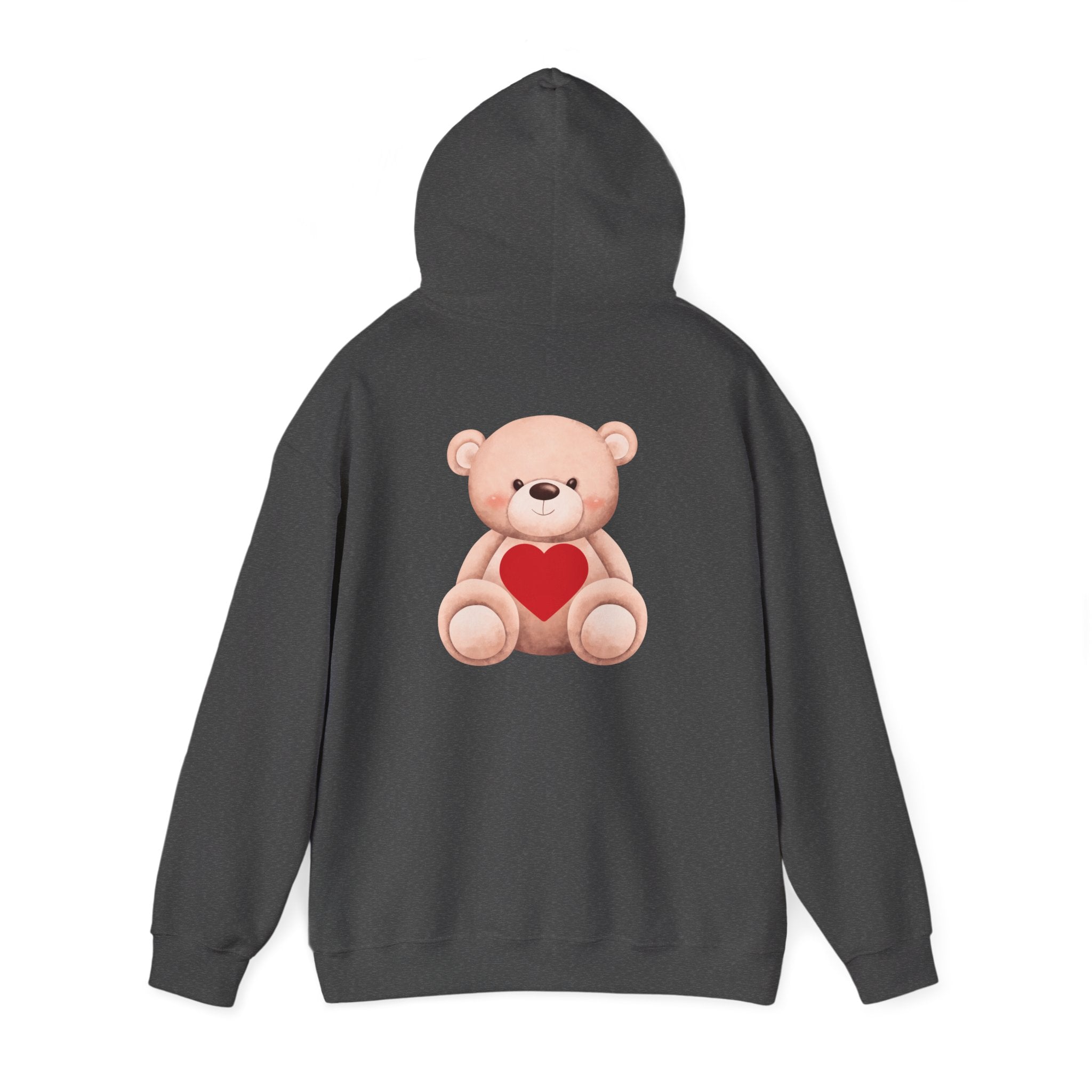 Customizable: Bear Heart Hoodie - Personalizable School Spirit Apparel