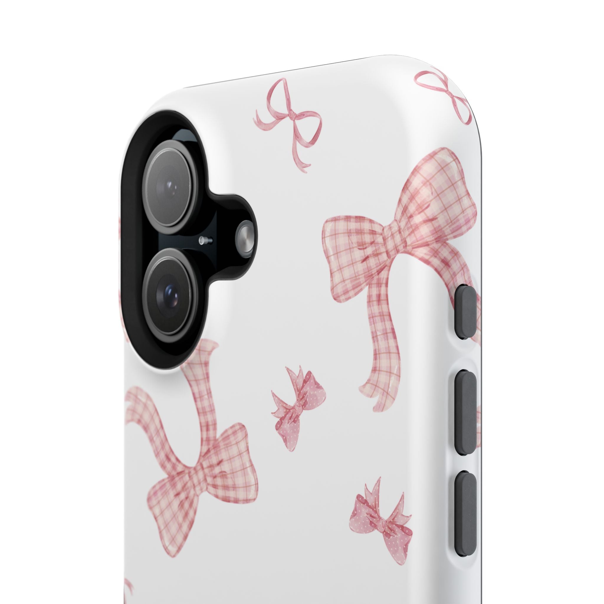 Customizable: Gingham Chic Bow Pattern Phone Case