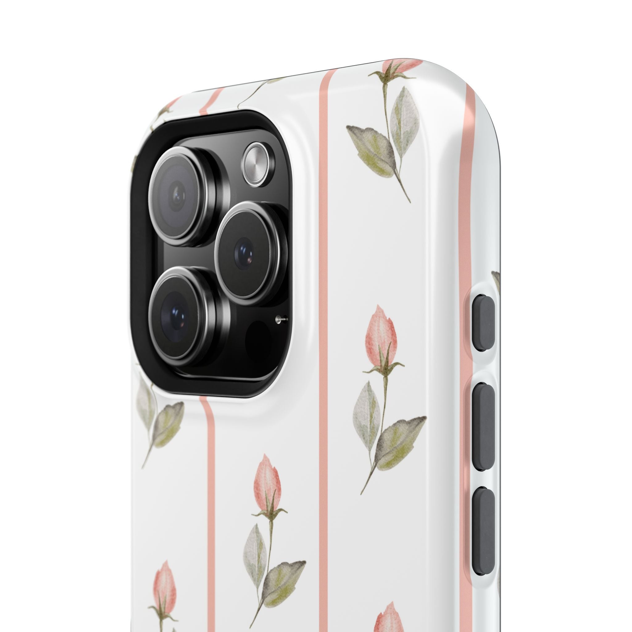 Customizable: Floral Impact-Resistant Phone Case, Chic Phone Cover
