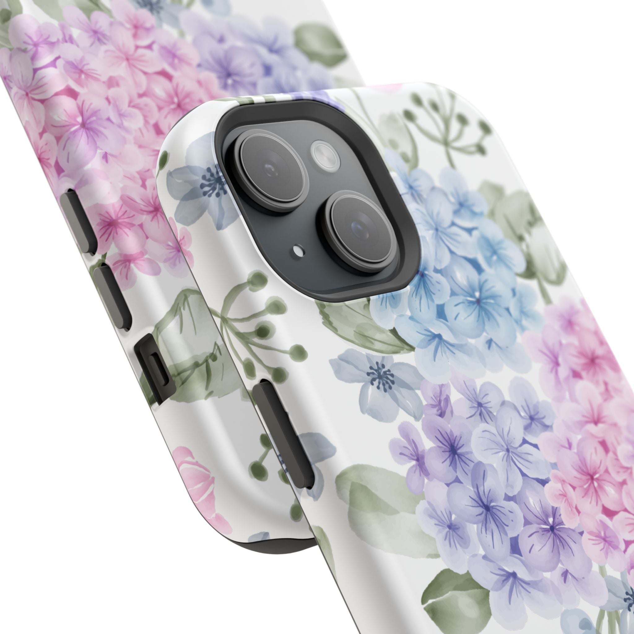 Customizable: Floral Hydrangea Impact-Resistant Phone Case