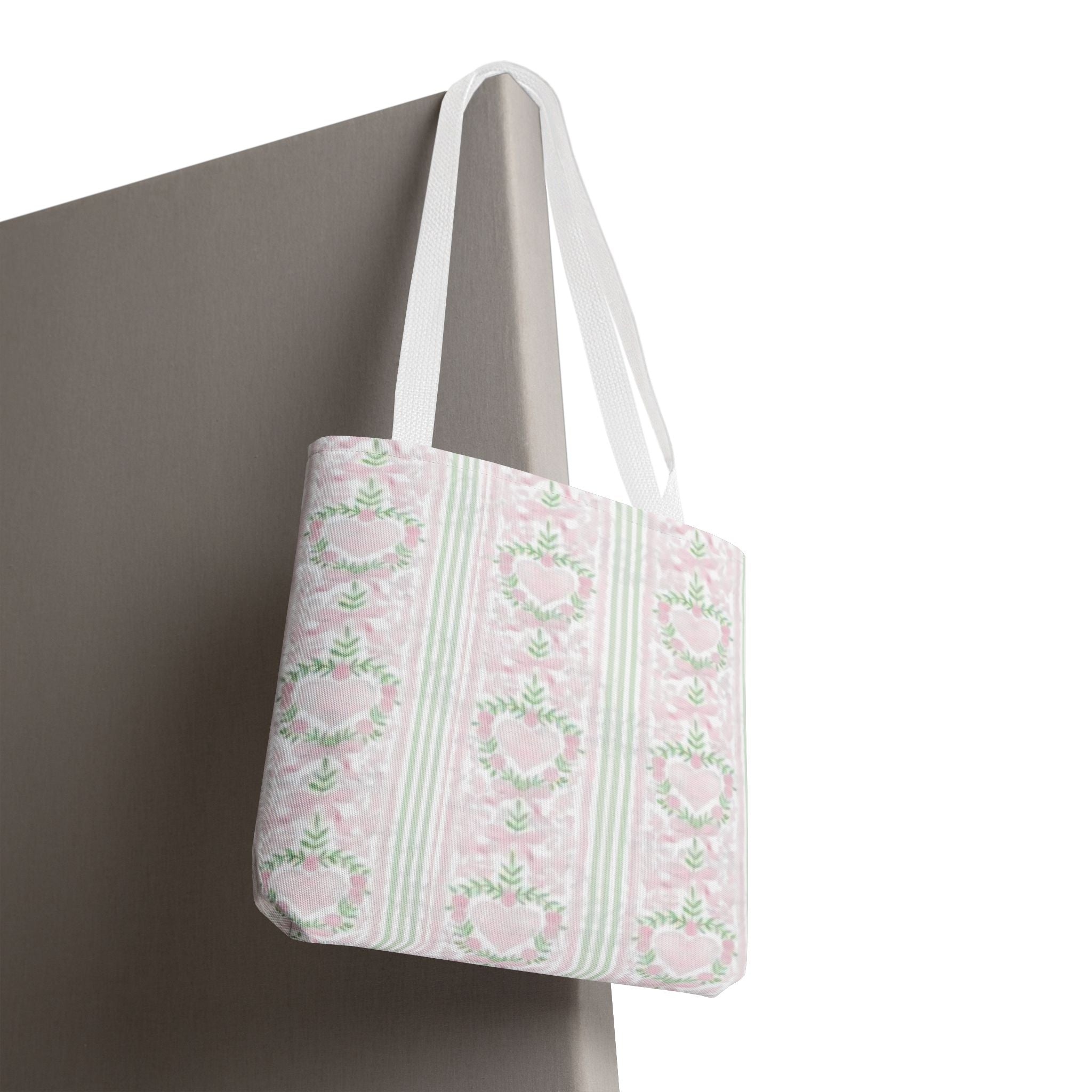 Romantic Floral Tote Bag,  Perfect for Shopping, Gifts, School, and Wedding