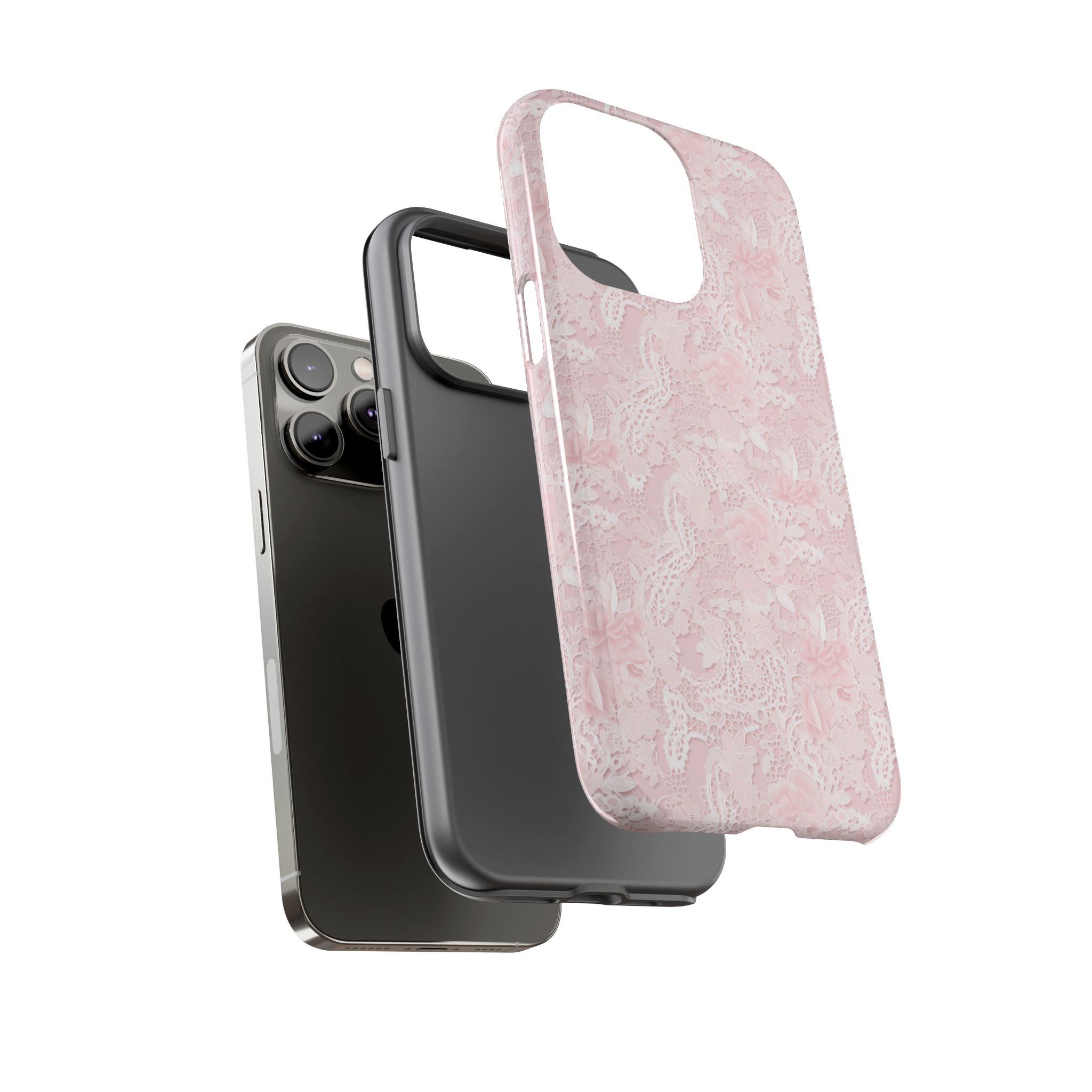 Customizable: Pink Floral Phone Case, Stylish Tough Cases, Unique Gift for Her, Cute Phone Accessories, Floral Tech Cover