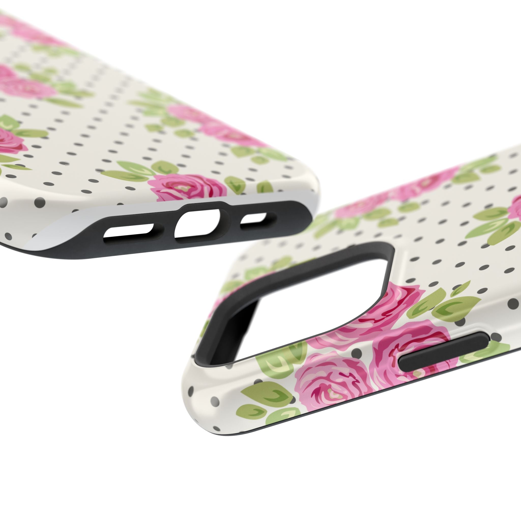 Customizable: Floral Polka Dot Phone Case