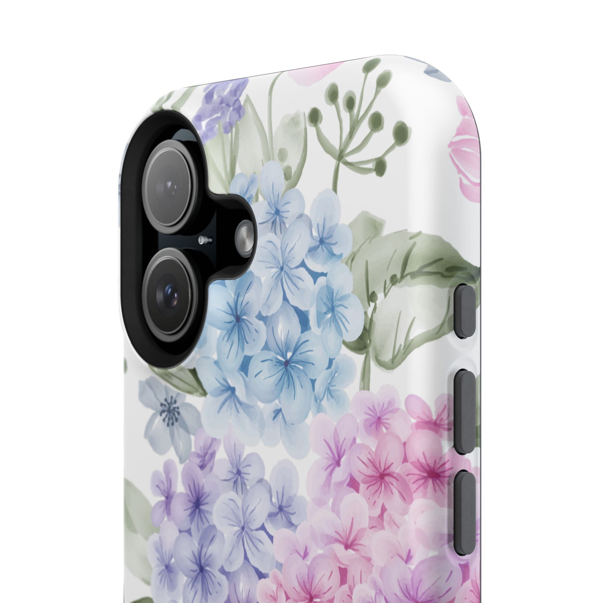 Customizable: Floral Hydrangea Impact-Resistant Phone Case