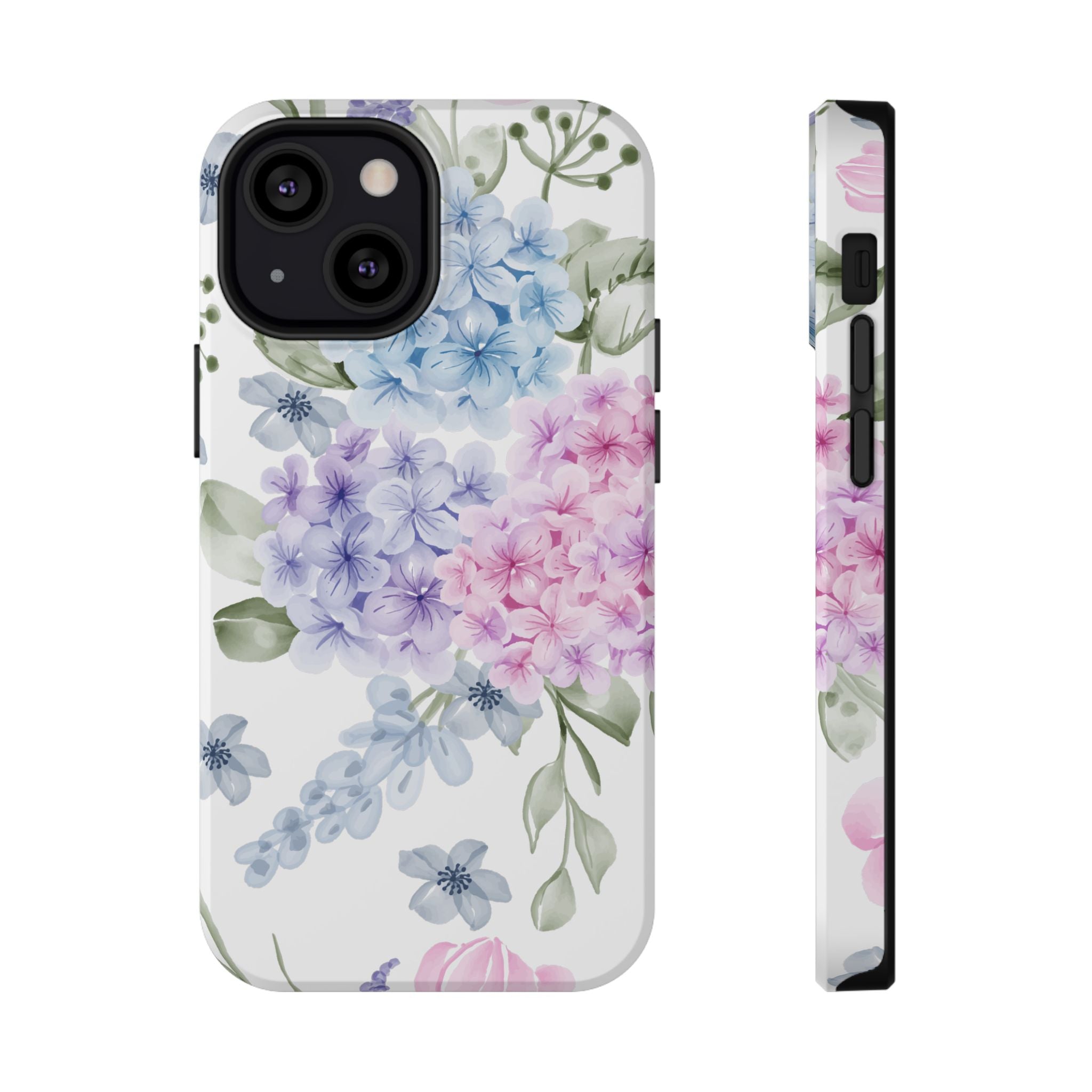 Customizable: Floral Hydrangea Impact-Resistant Phone Case