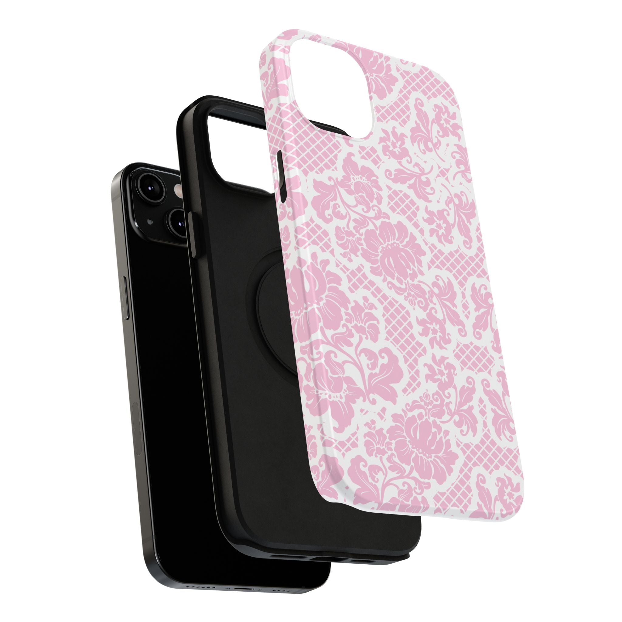 Customizable: Pink Lace Inspired Elegantly Chic Impact-Resistant Case