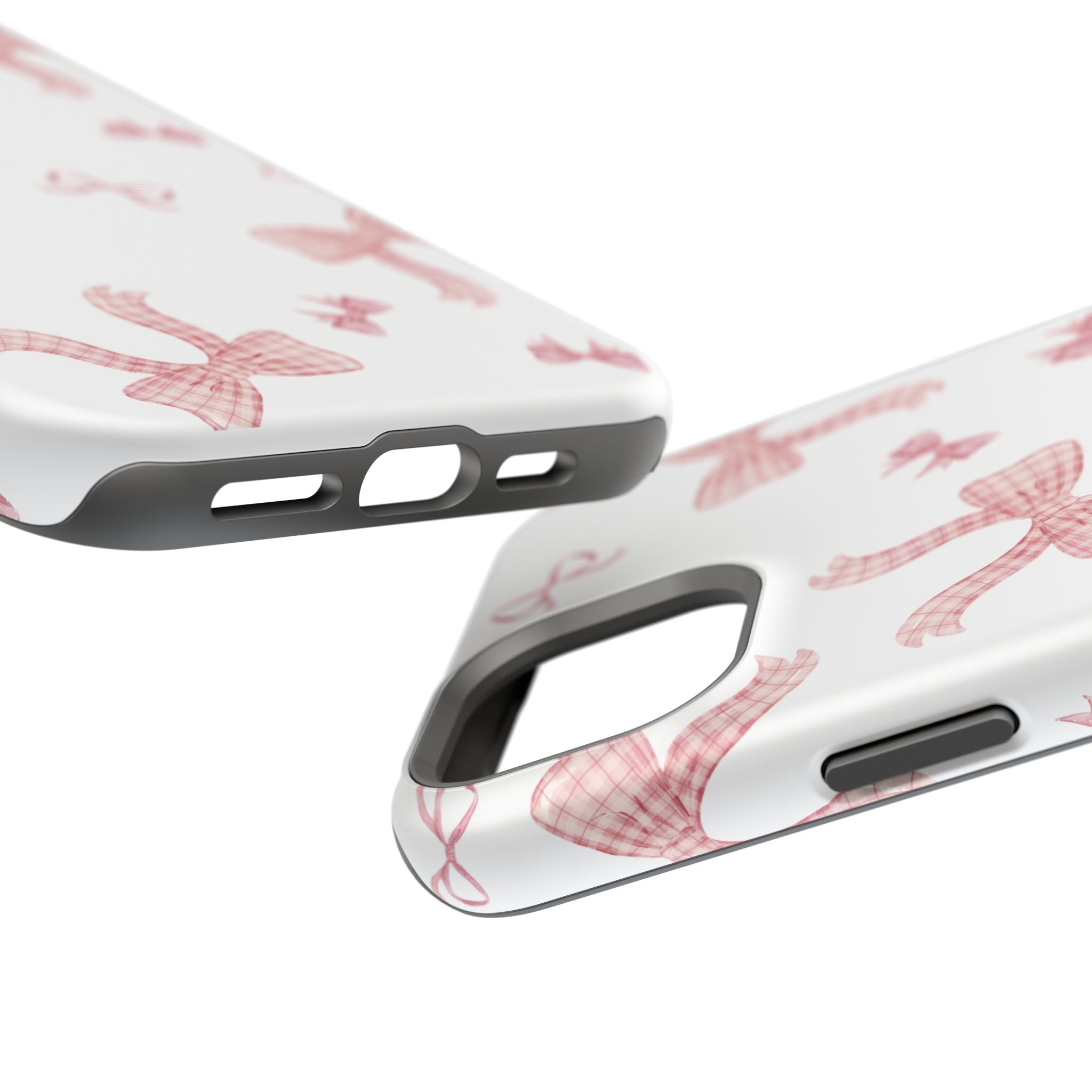 Customizable: Gingham Chic Bow Pattern Phone Case