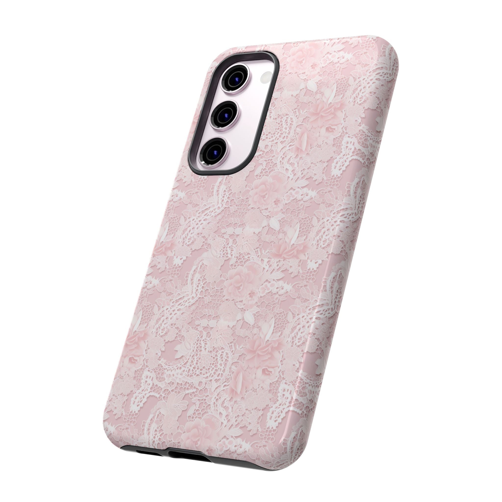Customizable: Pink Floral Phone Case, Stylish Tough Cases, Unique Gift for Her, Cute Phone Accessories, Floral Tech Cover