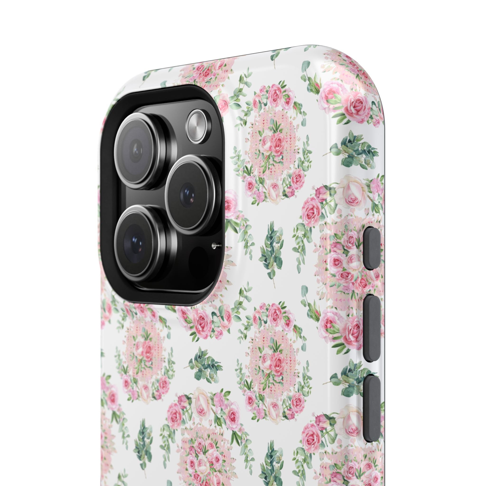 Customizable: Floral Impact-Resistant Phone Case