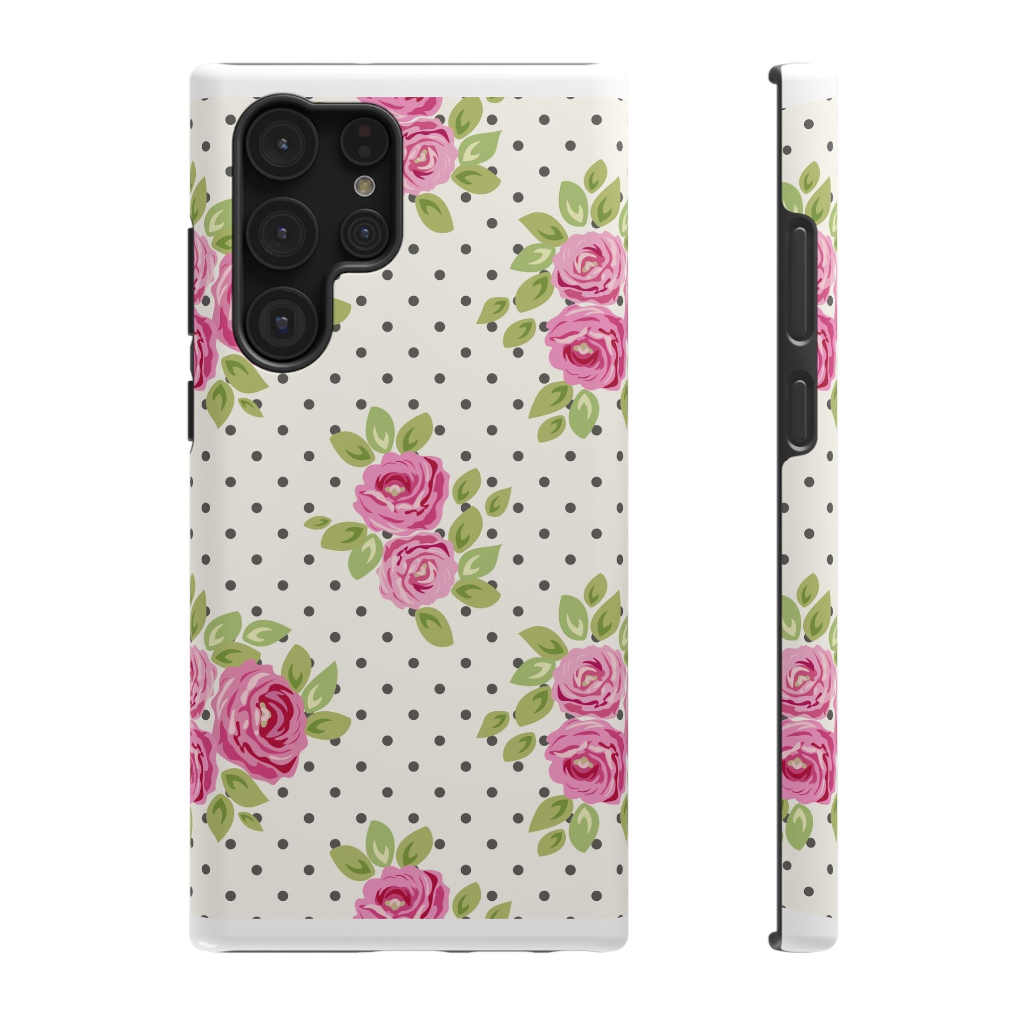 Customizable: Floral Polka Dot Phone Case