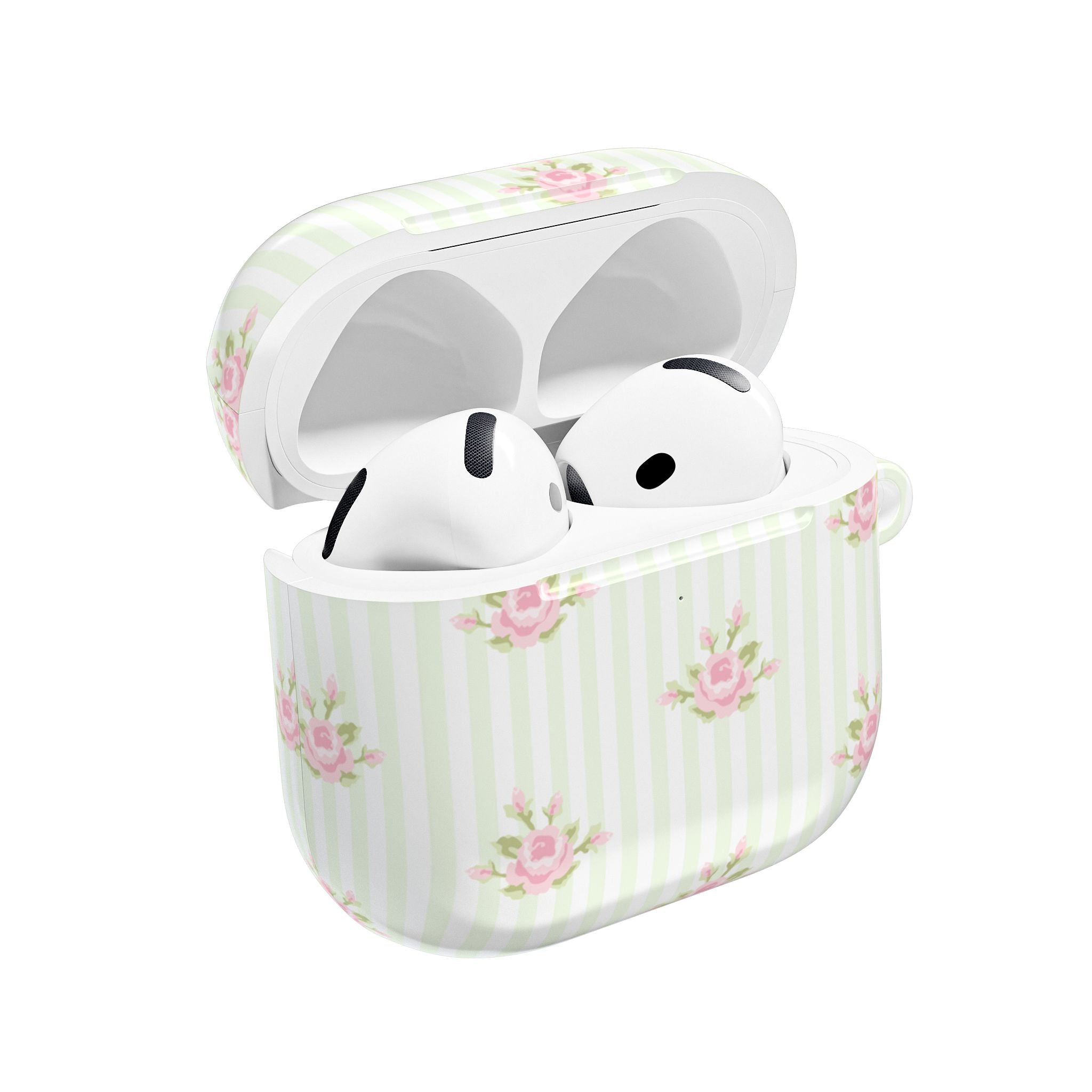 Floral AirPod Cases | Cute Tech Accessory, Gift for Her, Floral Pattern, Spring Vibes, Rose Design, Trendy Earbud Case
