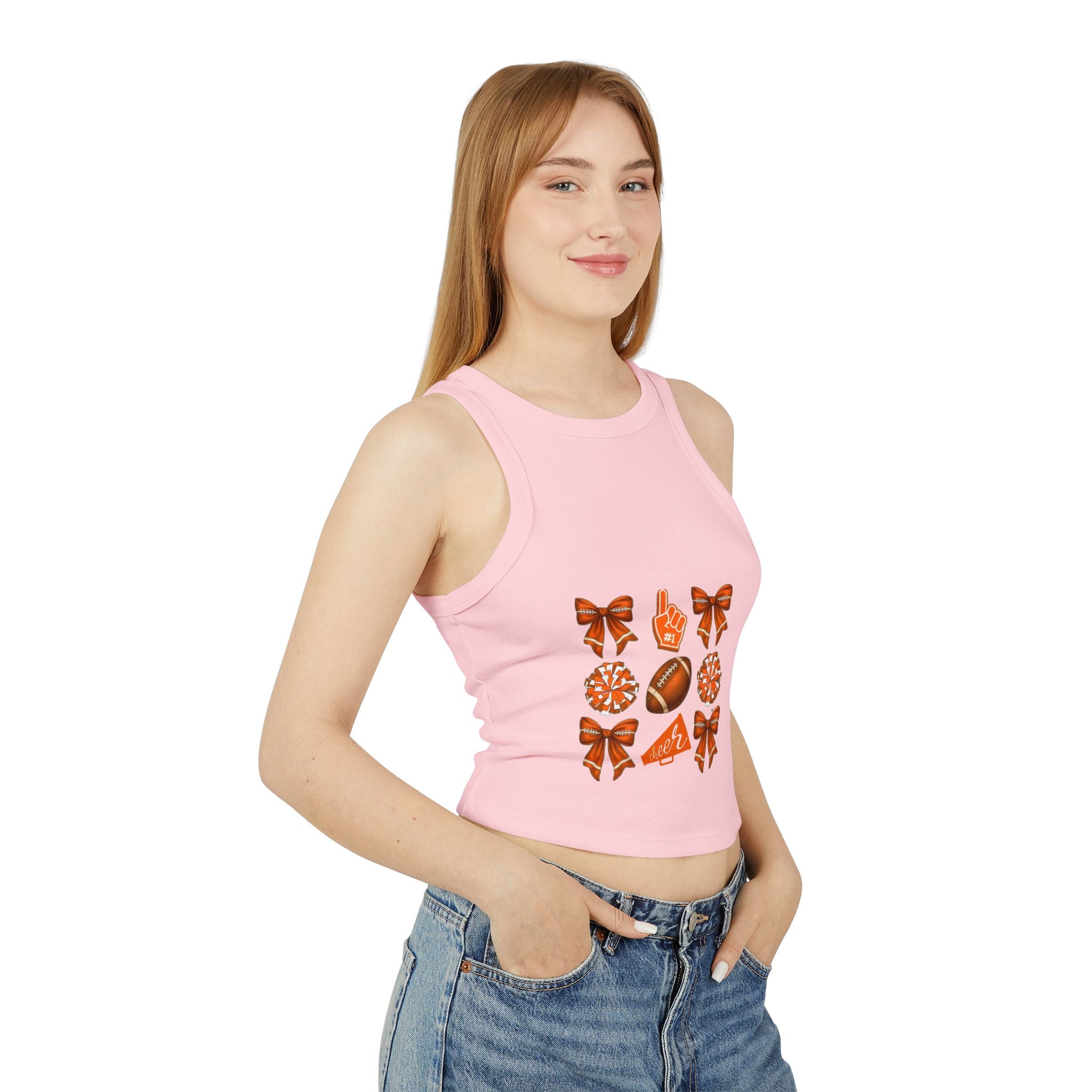 Customizable Orange Themed Game Day Tank
