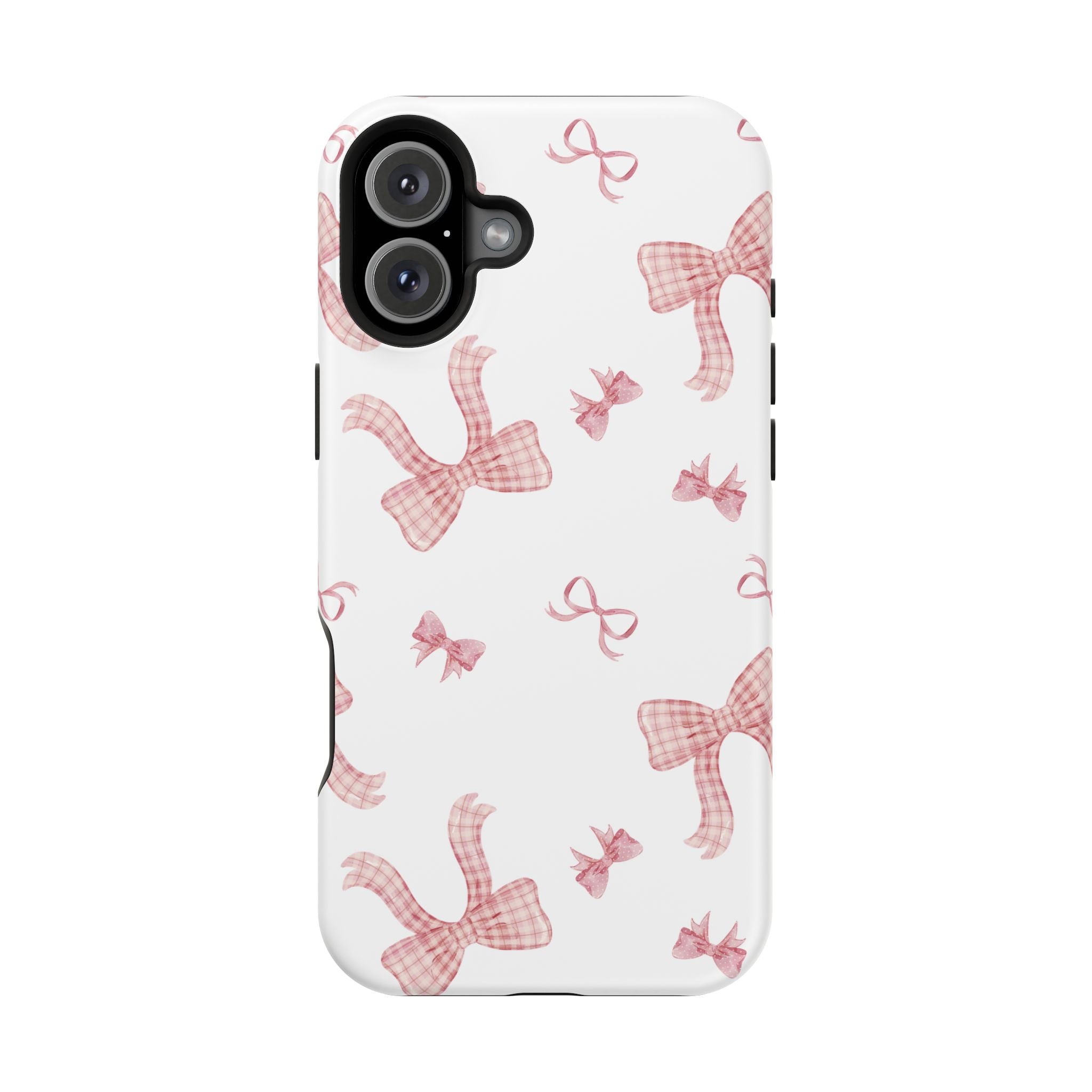 Customizable: Gingham Chic Bow Pattern Phone Case