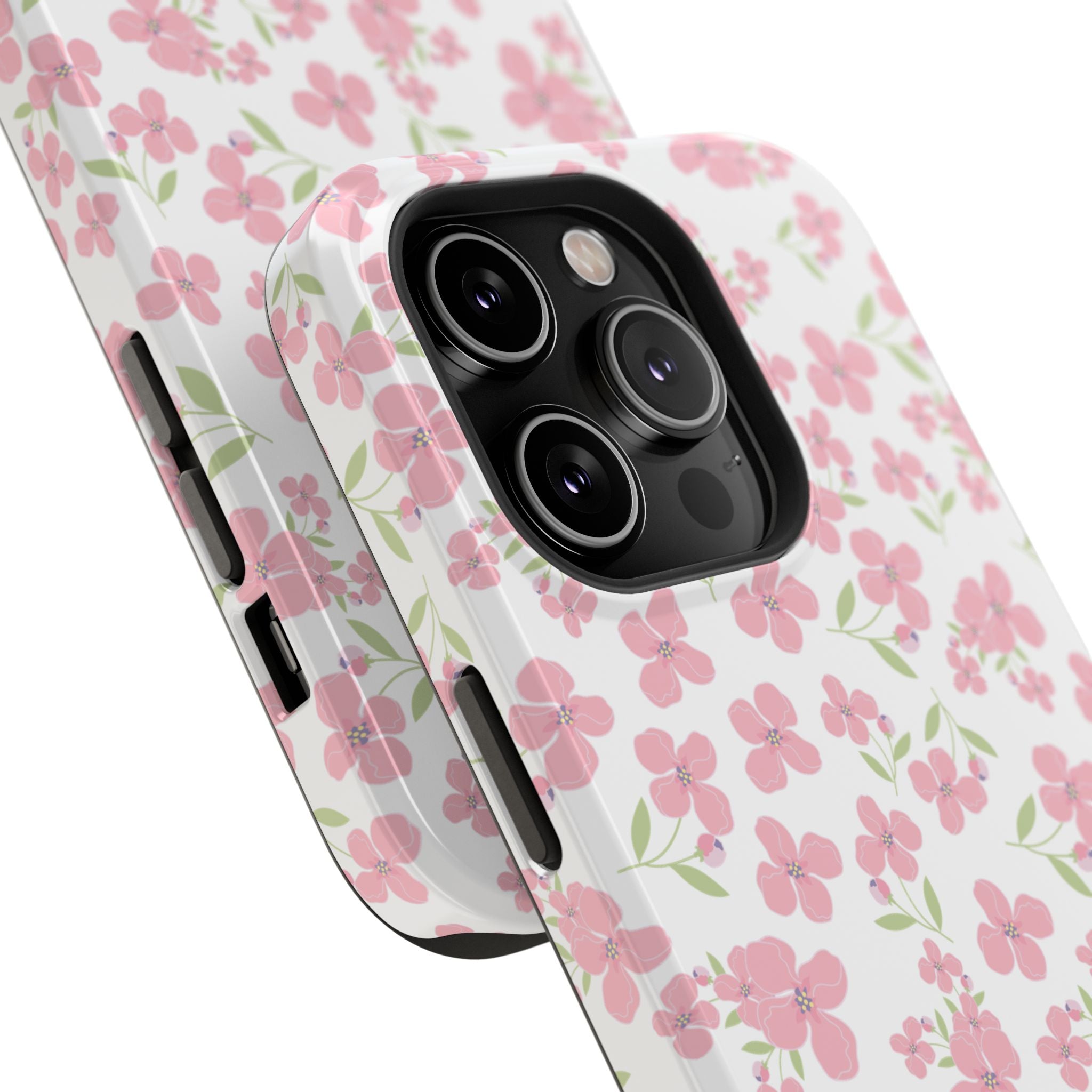 Customizable: Floral Impact-Resistant Phone Case