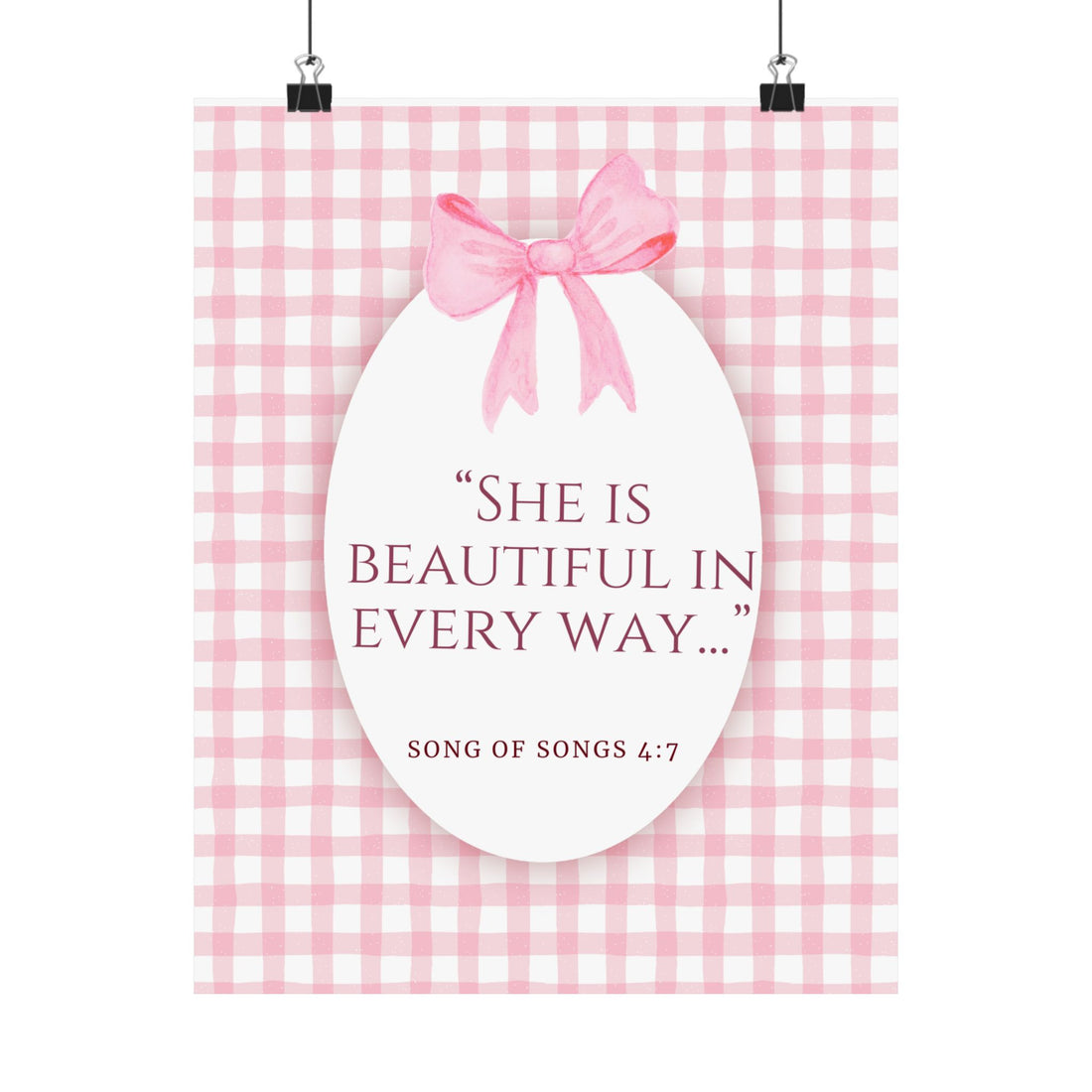 Inspirational Wall Art Poster, Motivational Decor, Gift for Her, Perfect Dorm Decor, Christian Home Decoration