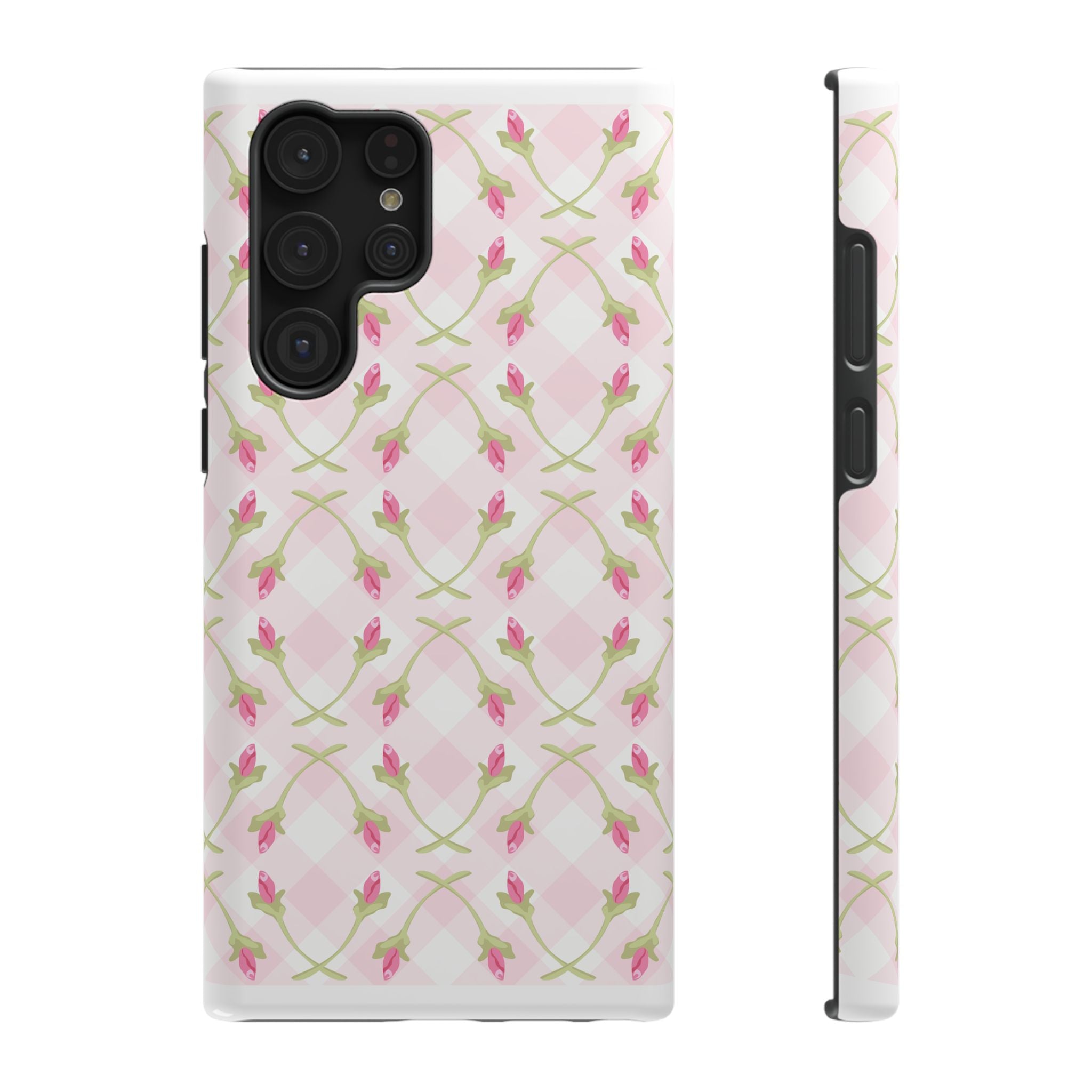 Customizable: Floral Impact-Resistant Phone Case