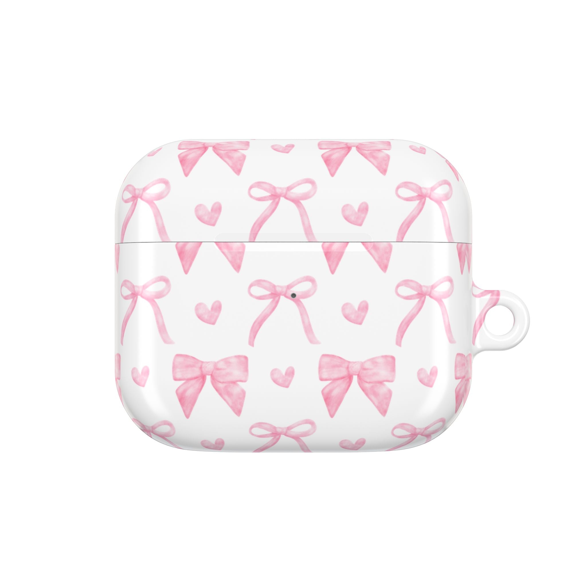 Cute Pink Bow AirPod Case Protectors, Aesthetic Earbuds Cover, Gift for Her, Stylish Tech Accessory