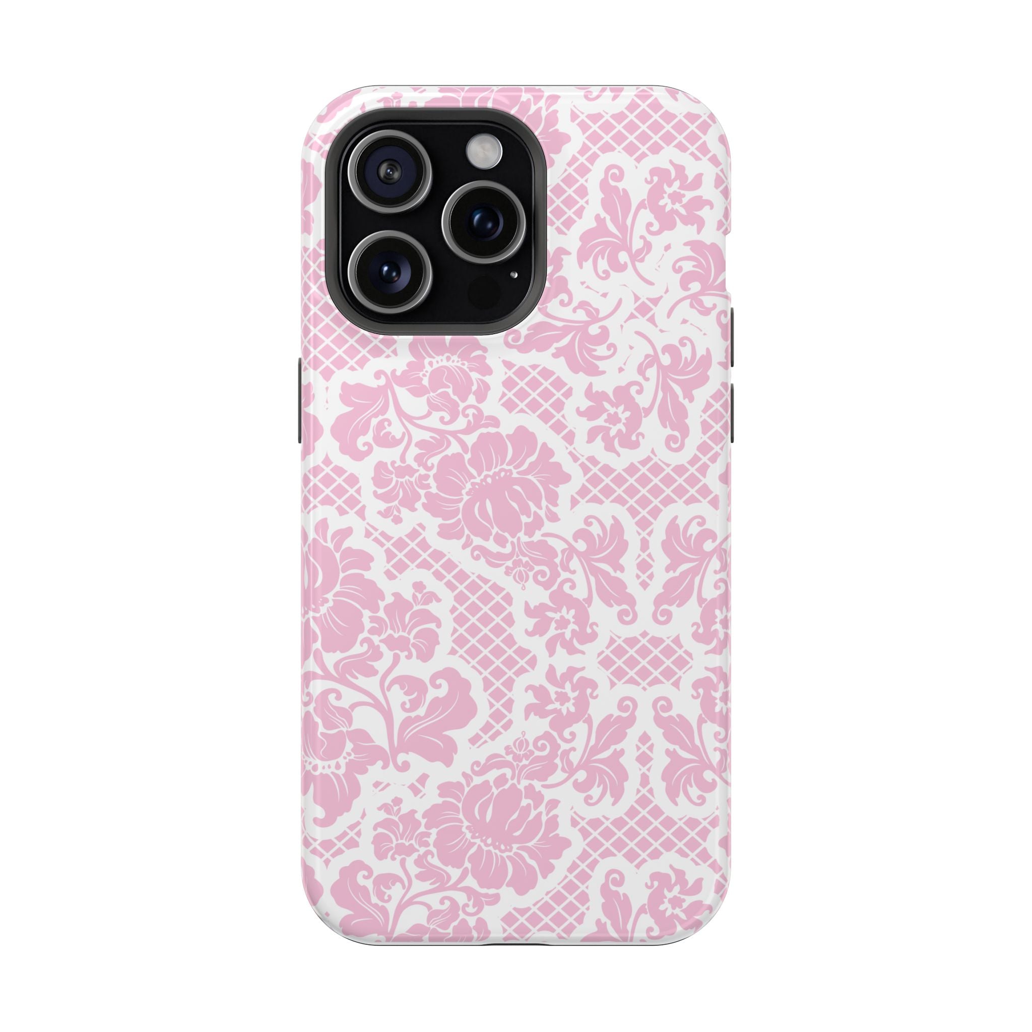 Customizable: Pink Lace Inspired Elegantly Chic Impact-Resistant Case