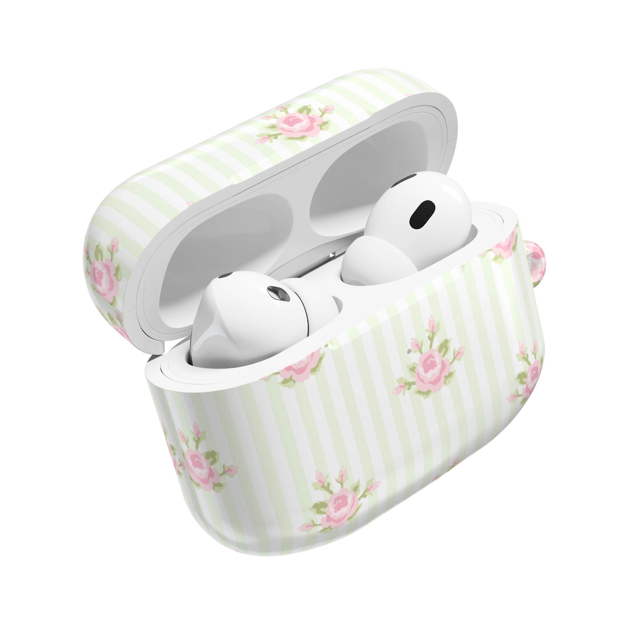 Floral AirPod Cases | Cute Tech Accessory, Gift for Her, Floral Pattern, Spring Vibes, Rose Design, Trendy Earbud Case