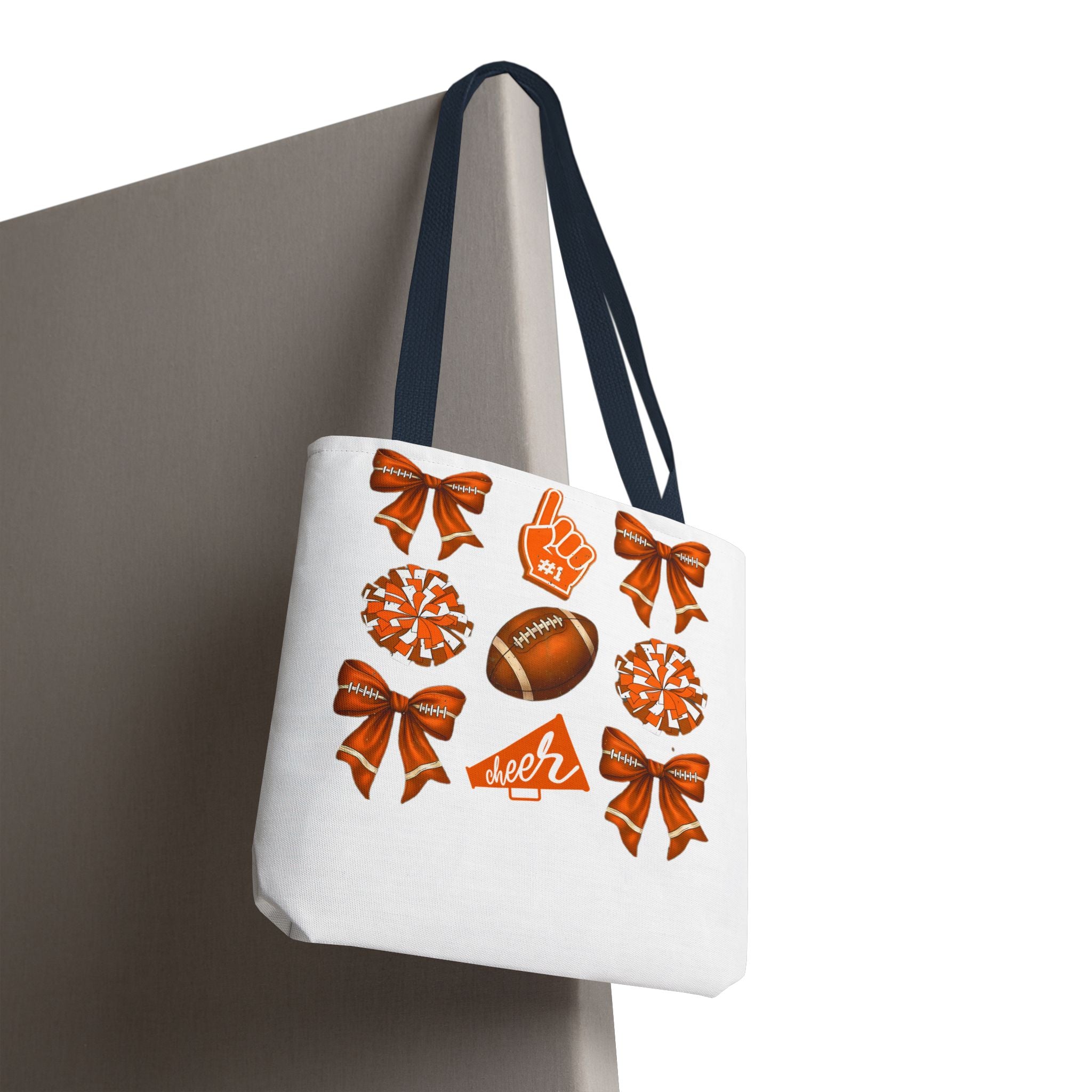 Orange Themed Game Day Tote Bag - College Commitment & Graduation Gift - School Pride Design