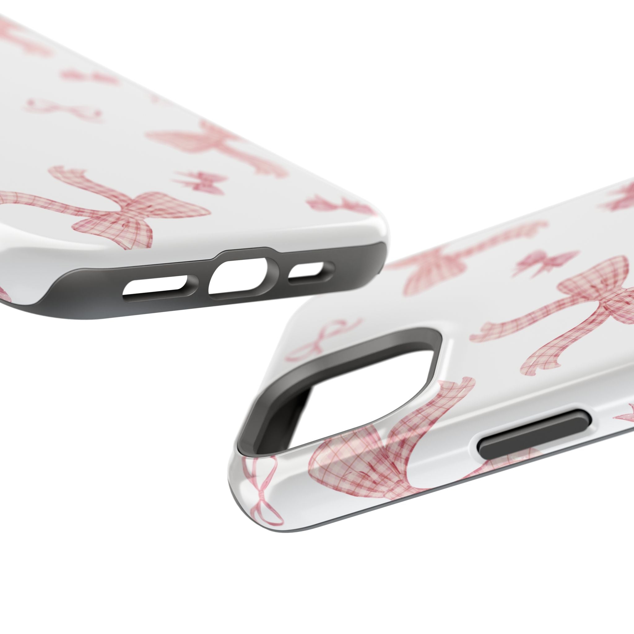 Customizable: Gingham Chic Bow Pattern Phone Case