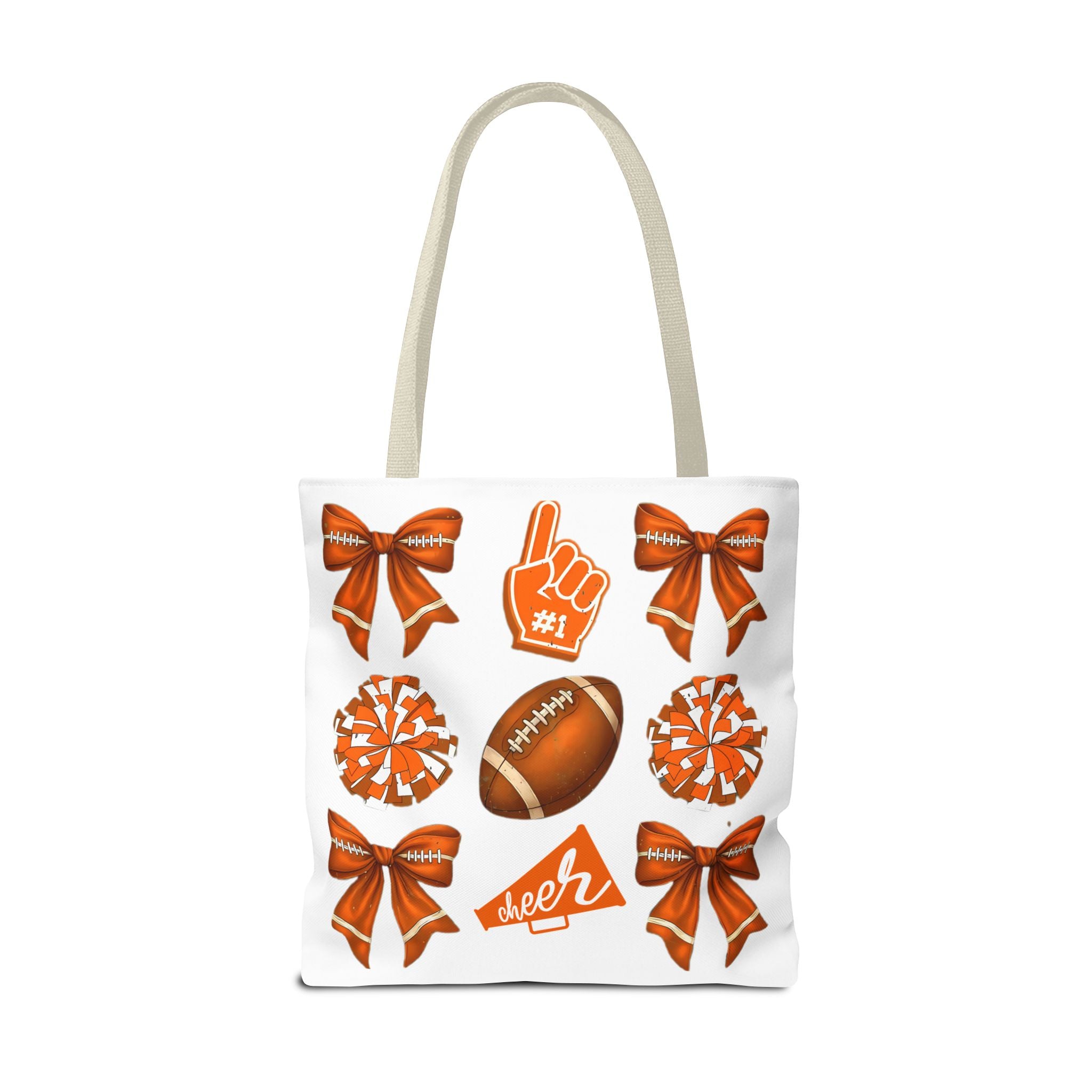 Orange Themed Game Day Tote Bag - College Commitment & Graduation Gift - School Pride Design