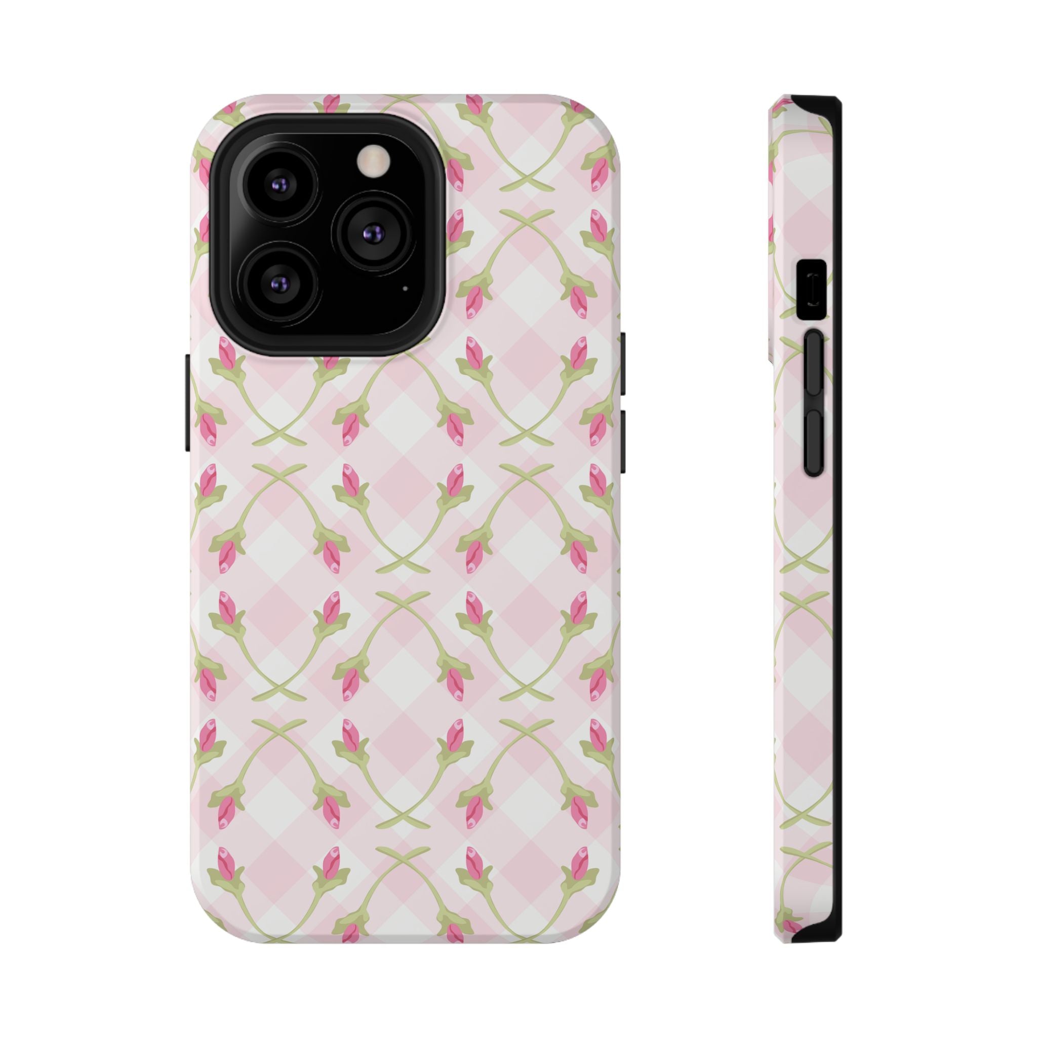 Customizable: Floral Impact-Resistant Phone Case