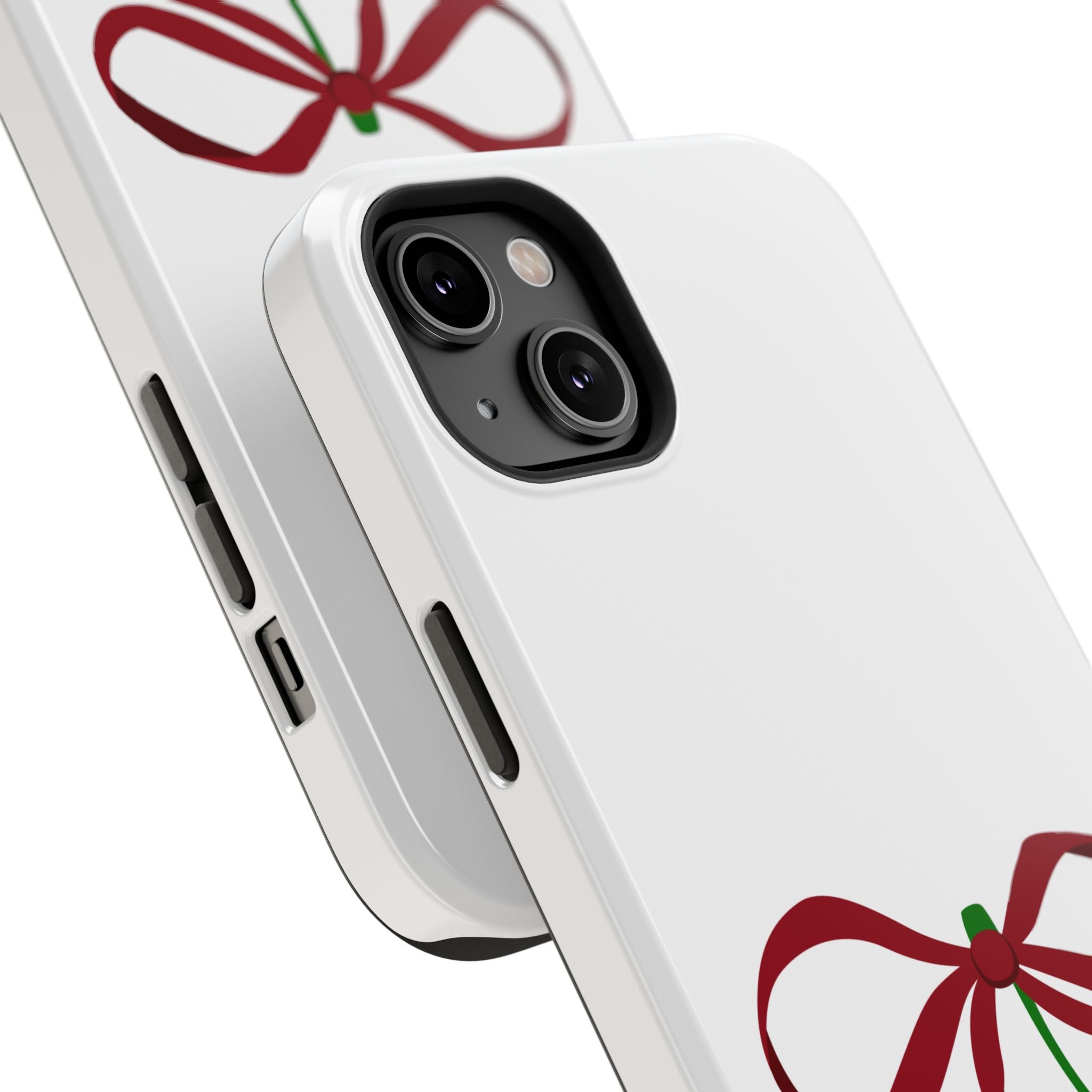 Customizable: Cherry Bow Impact-Resistant Case for Smartphones | Cute Phone Cover | Gift for Her | Cherry Lover's Accessory | Durable Phone Case