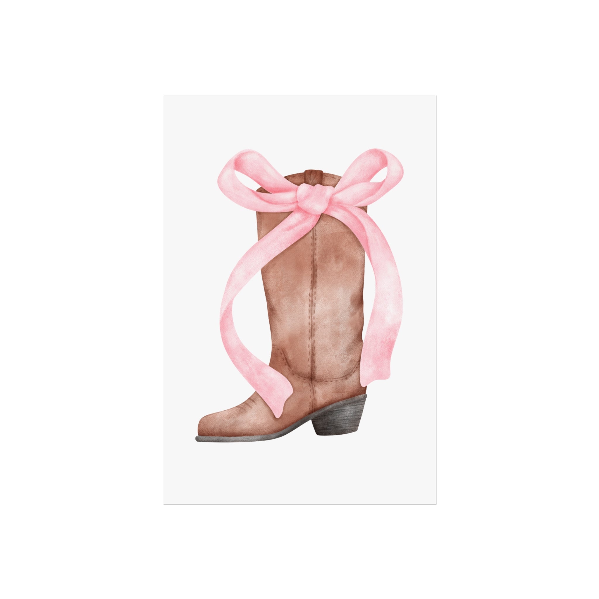 Cowgirl Coquette Bow Poster