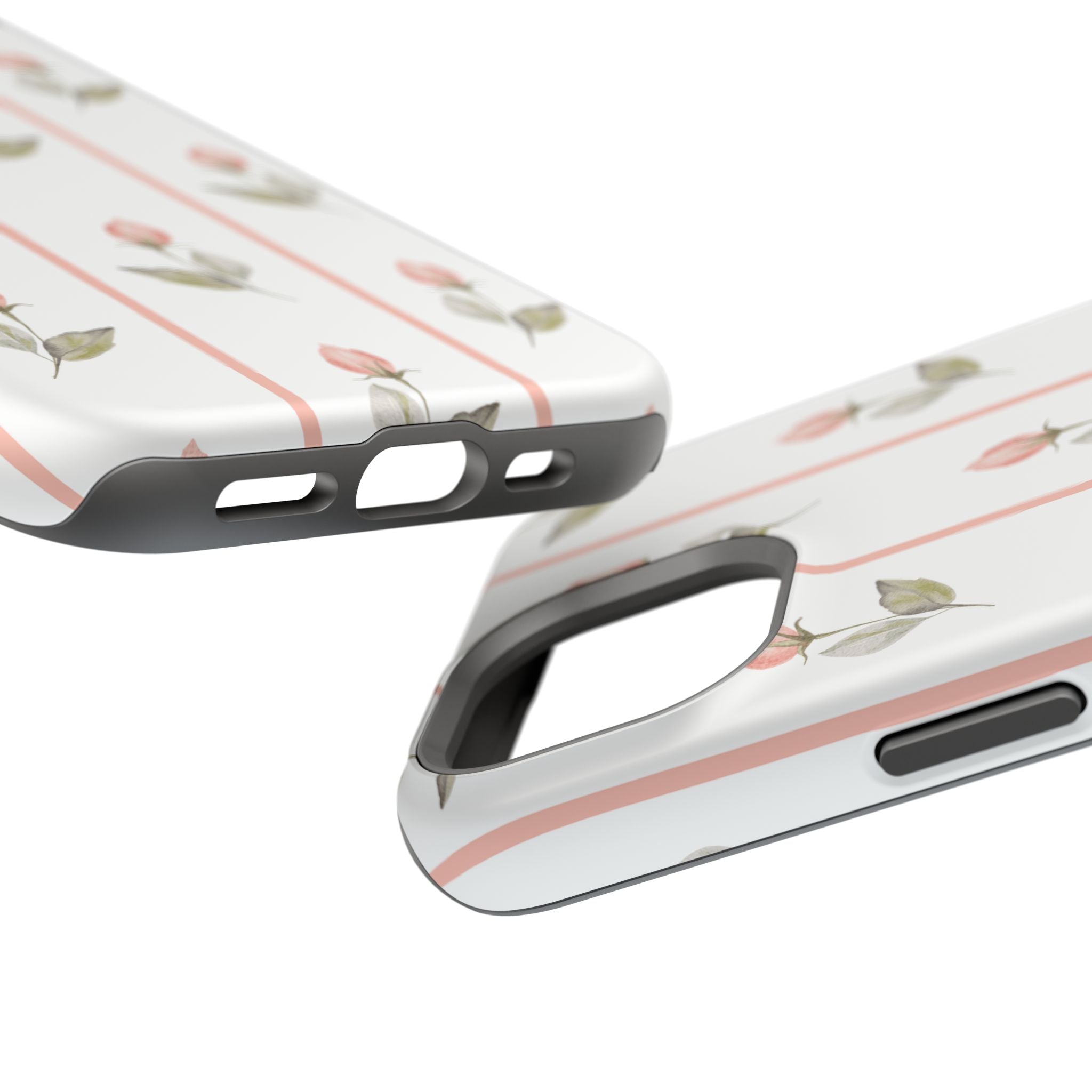 Customizable: Floral Impact-Resistant Phone Case, Chic Phone Cover